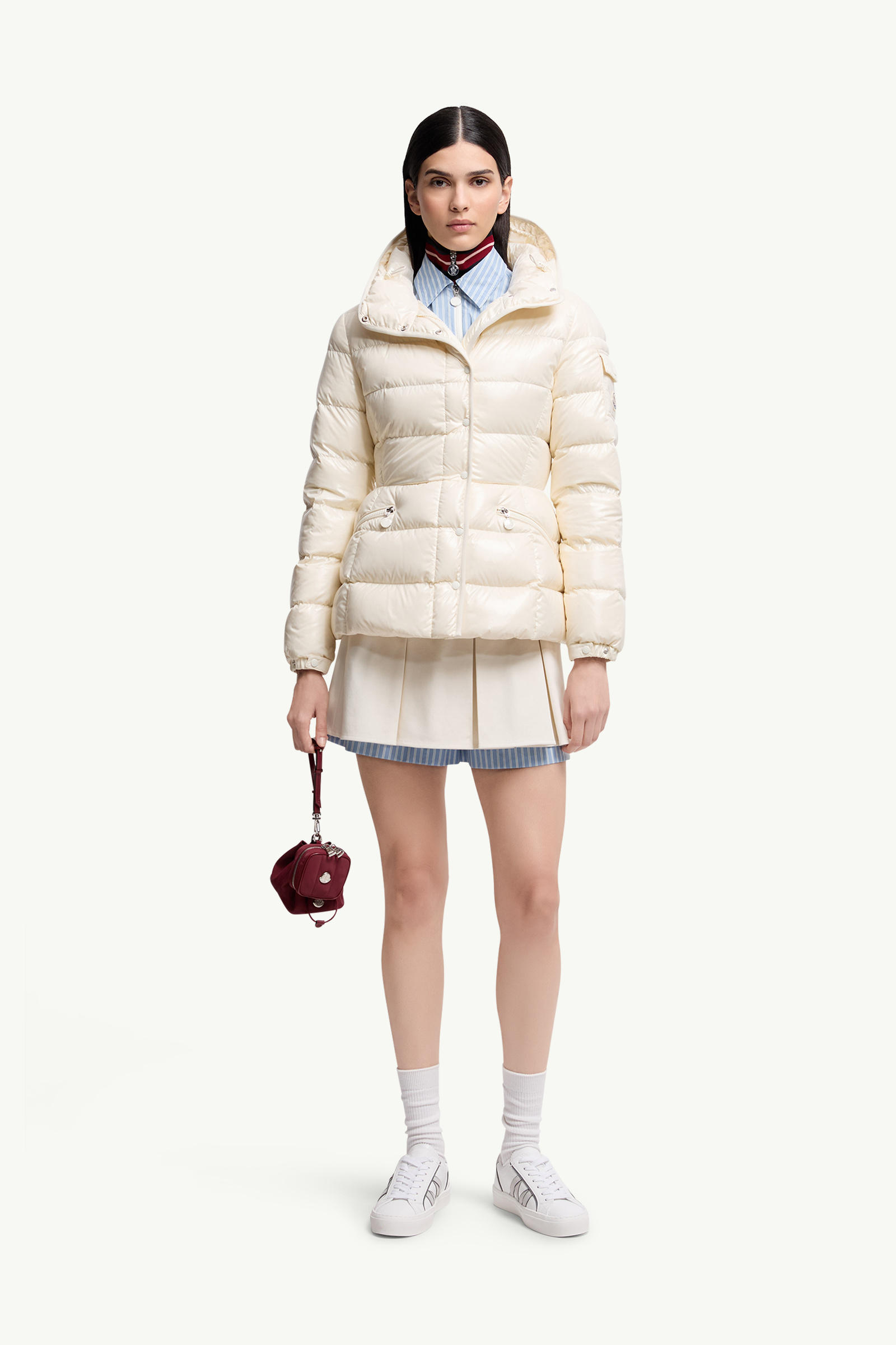 Barante女士连帽短款羽绒夹克外套 女士 象牙白 Moncler 0