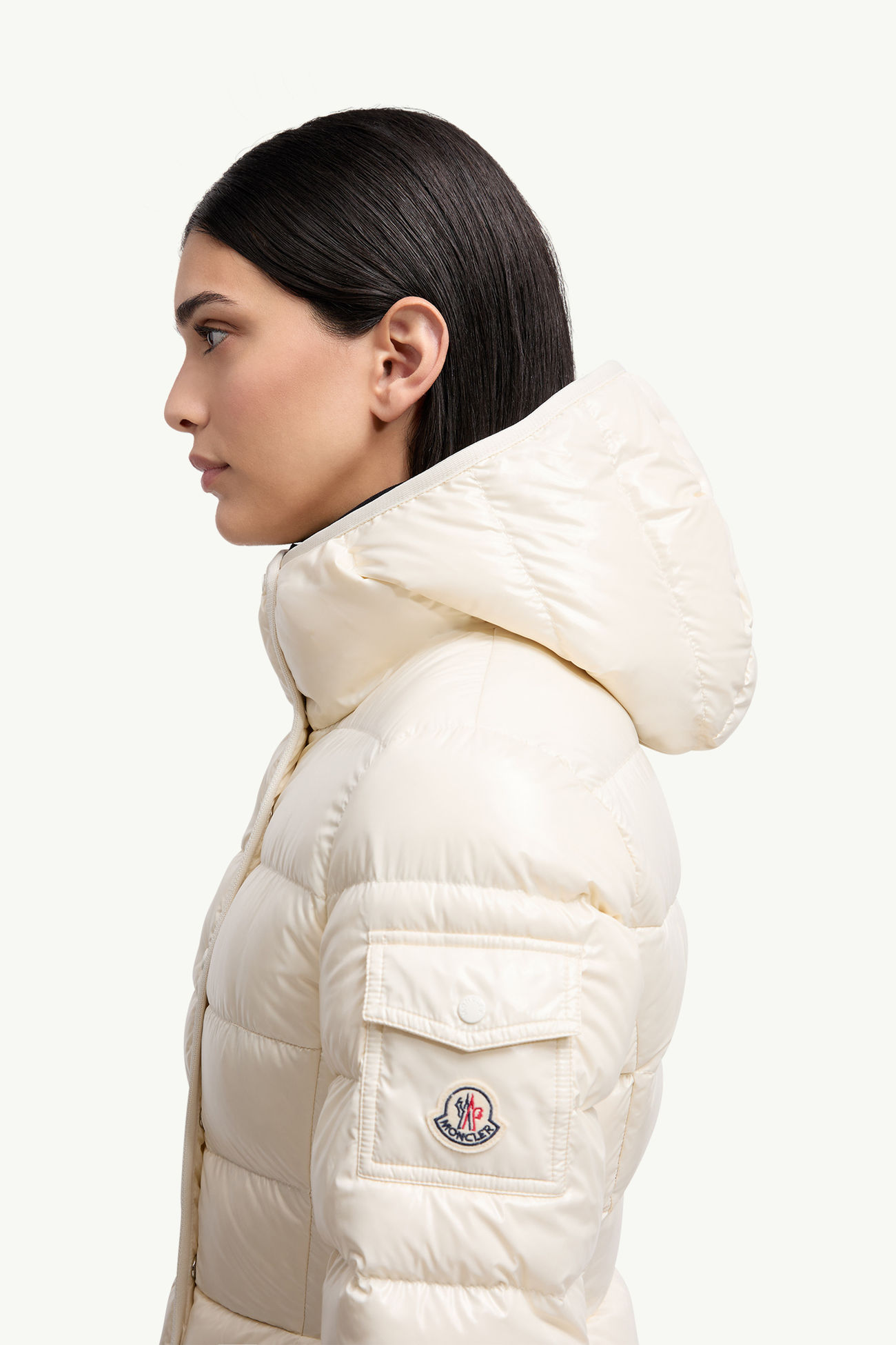 Baranteショートダウンジャケット レディース ホワイトアイボリー Moncler 1