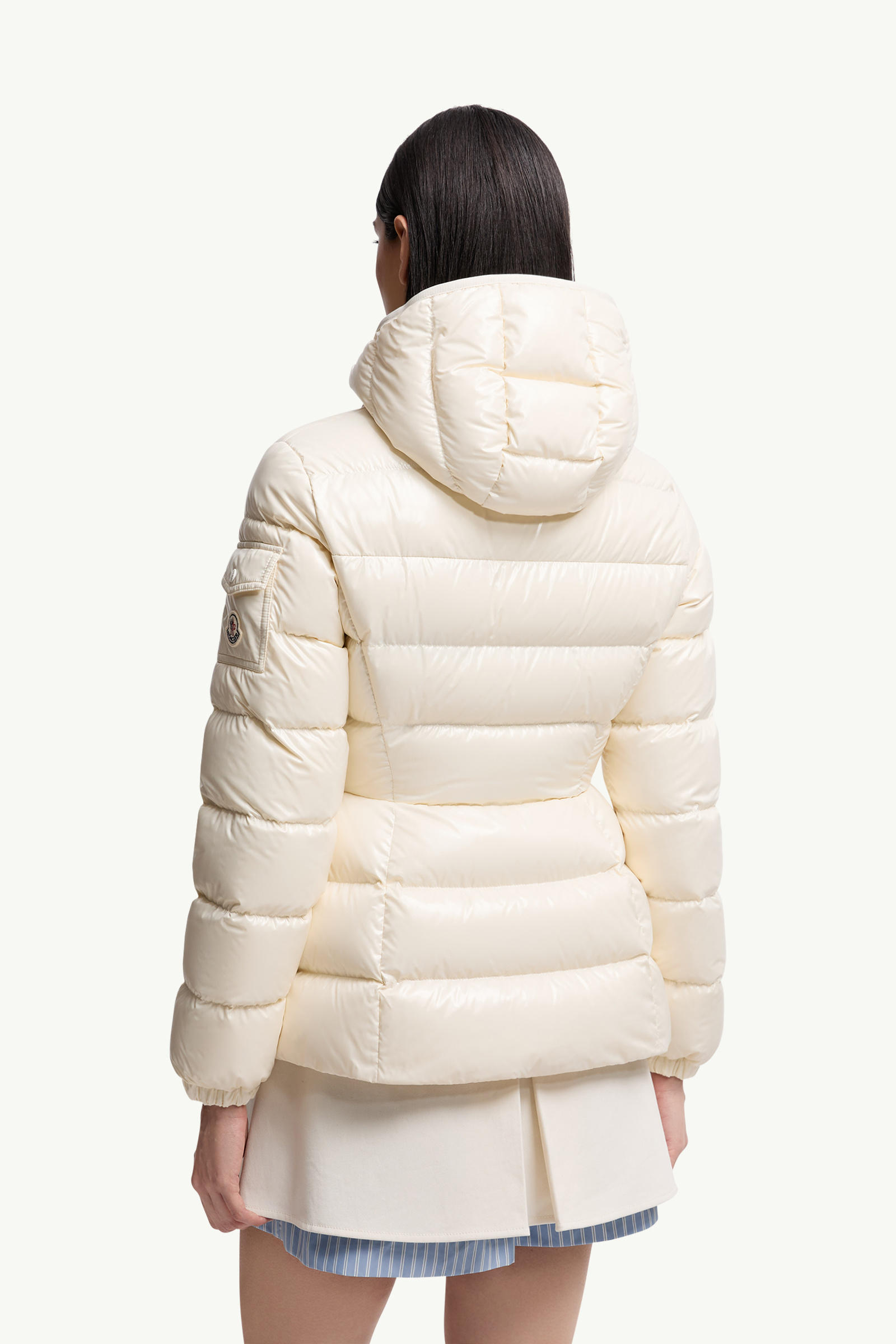 Barante Hooded Short Down Jacket Women White Ivory Moncler 4