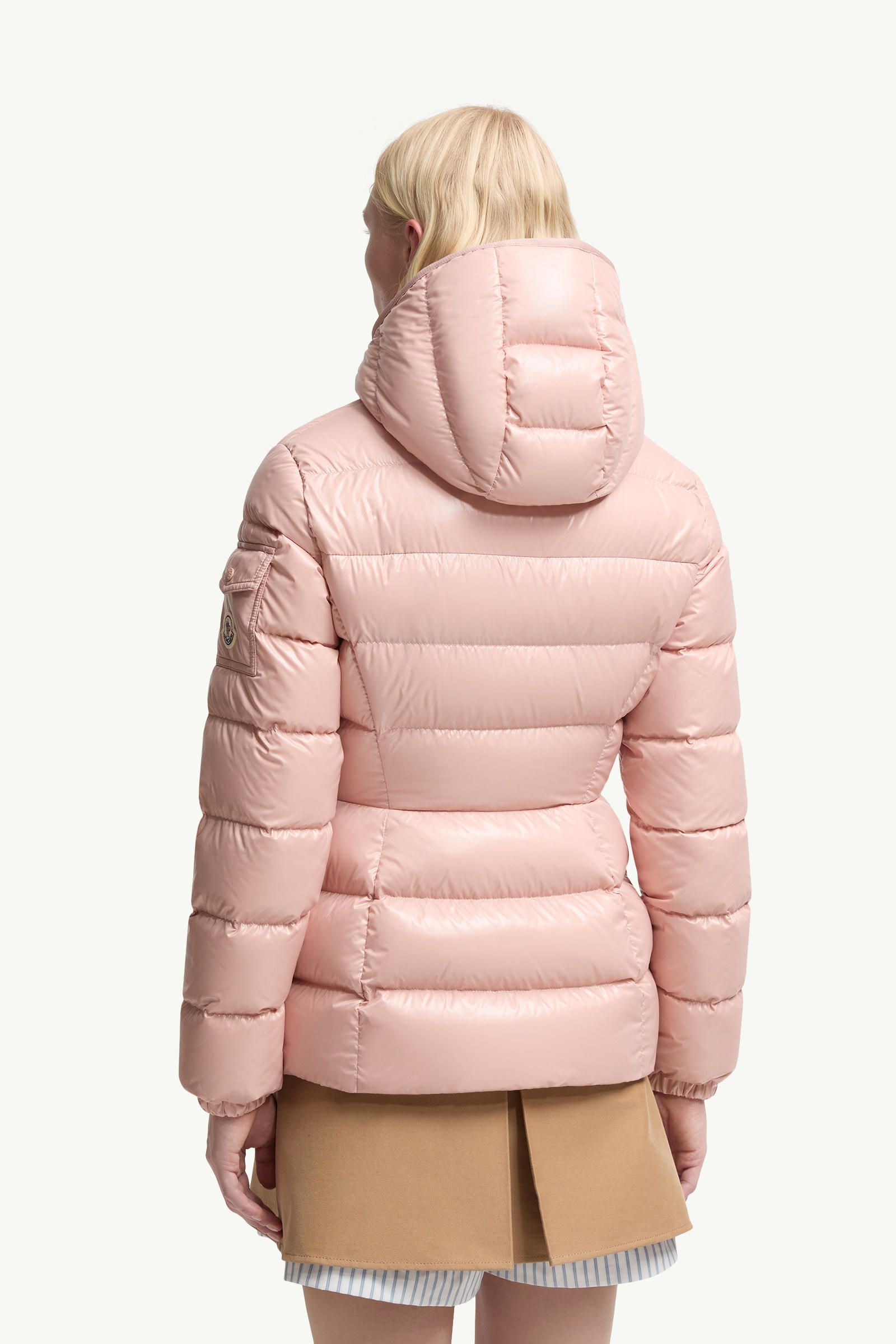 Barante kurze Daunenjacke mit Kapuze Damen Pink Moncler 4