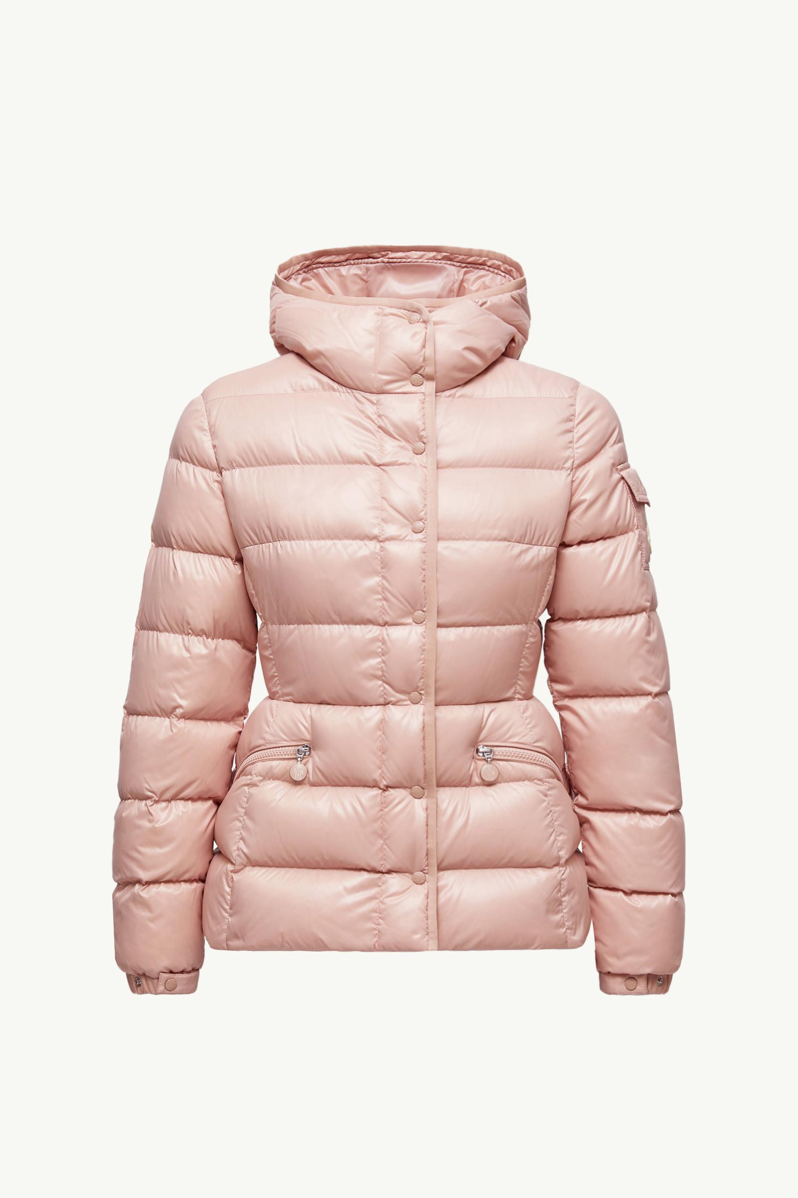 Pink Barante Hooded Short Down Jacket - Short Down Jackets