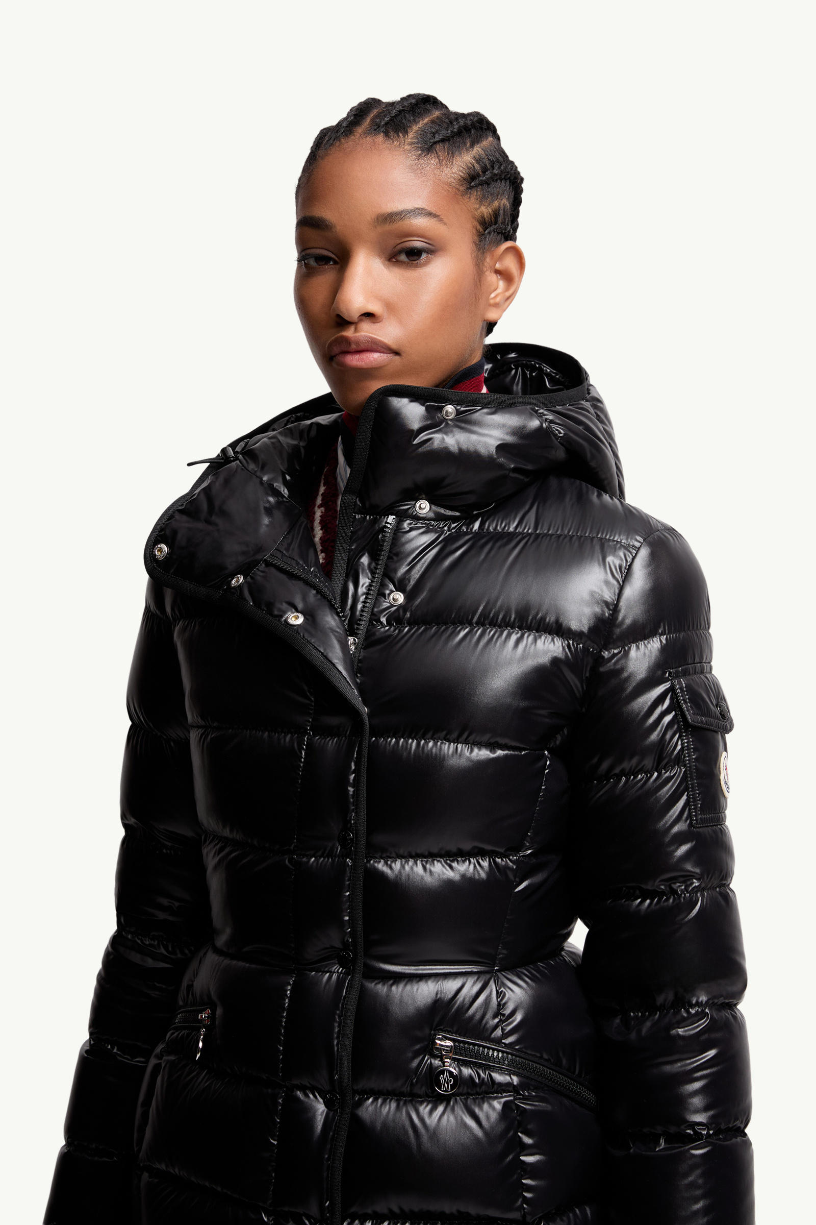Barante Hooded Short Down Jacket Women Black Moncler 5