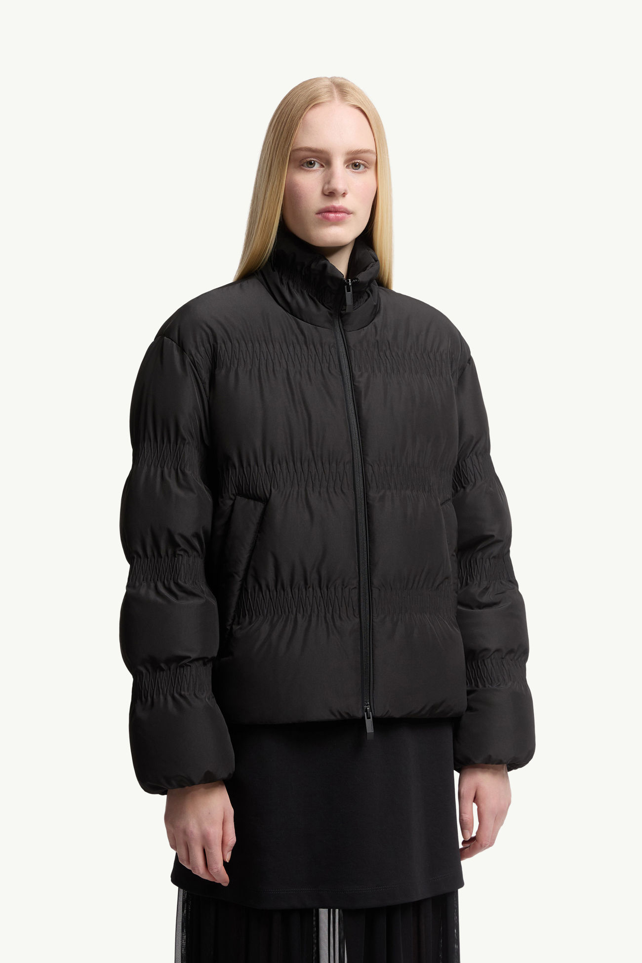 Ravignanショートダウンジャケット レディース ブラック Moncler 3