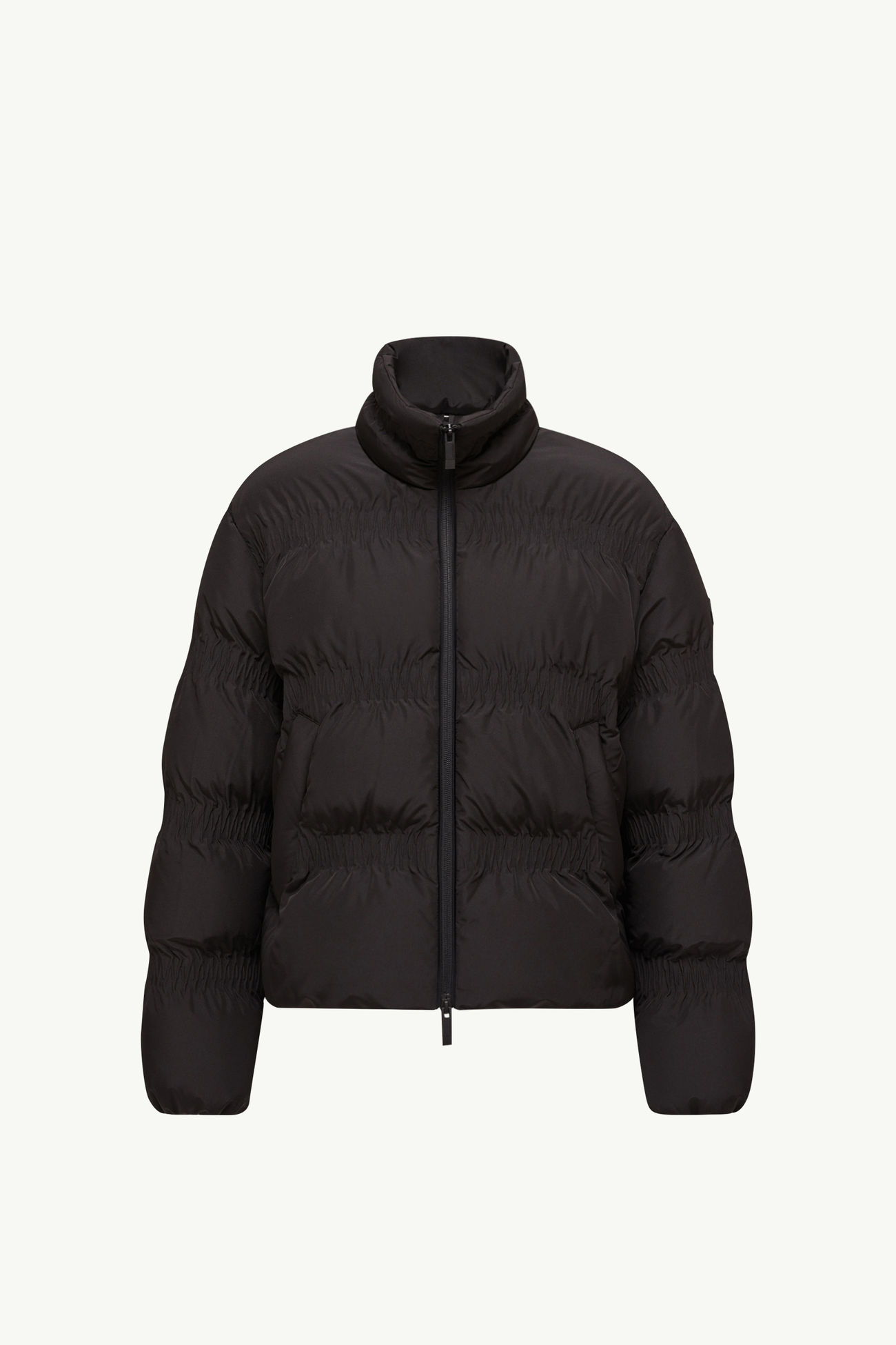 Ravignan kurze Daunenjacke mit geraffter Steppung Damen Schwarz Moncler 2