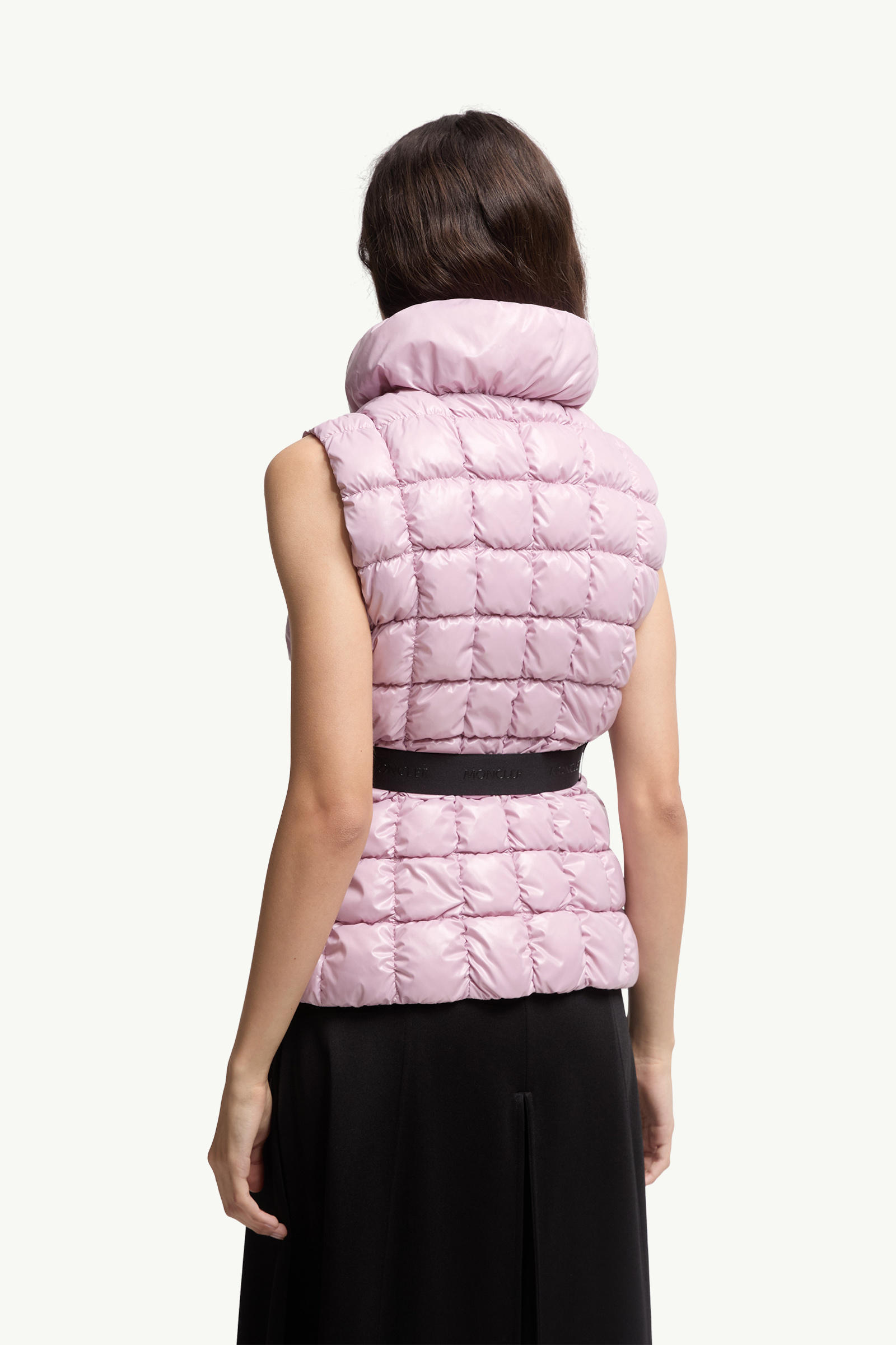 Emilion Square-Quilted Down Gilet Women Pink Moncler 4
