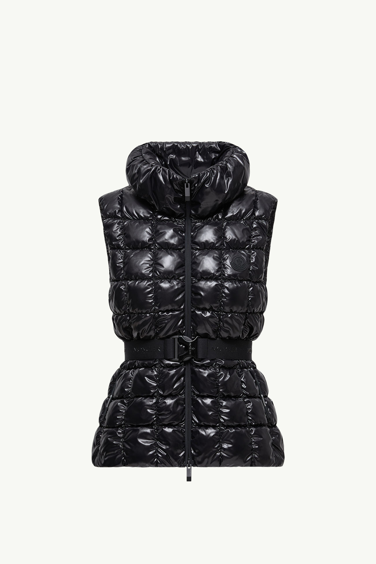 Chaleco plumífero con acolchado a cuadros Emilion Mujer Negro Moncler 2