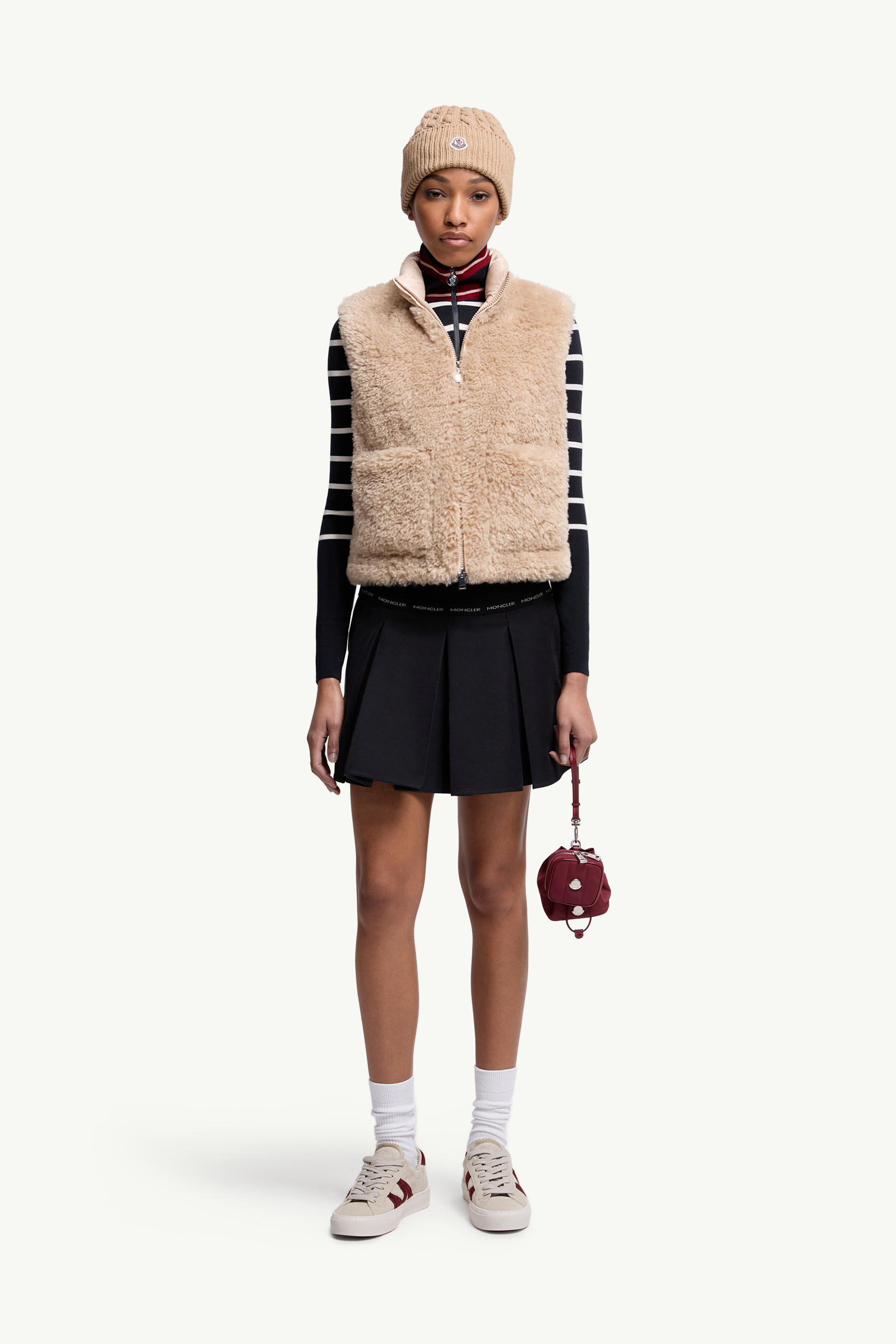 Planeze Teddy Down Gilet Women Beige Moncler 0