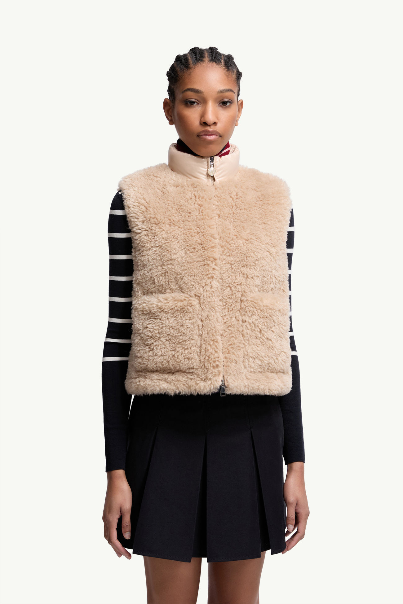 Planeze Teddy Down Vest Women Beige Moncler 3