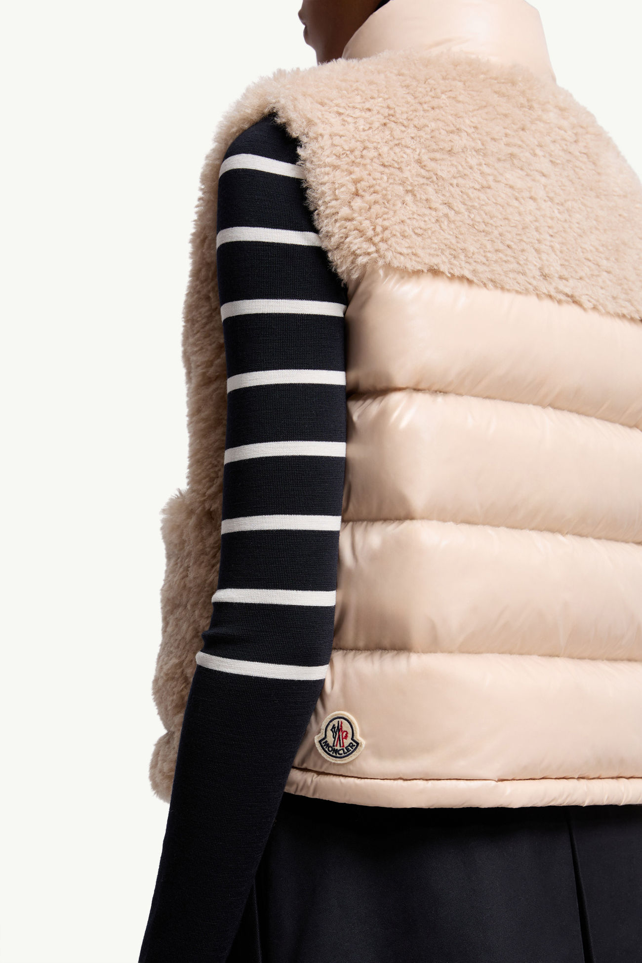Planeze Daunenweste aus Teddystoff Damen Beige Moncler 5
