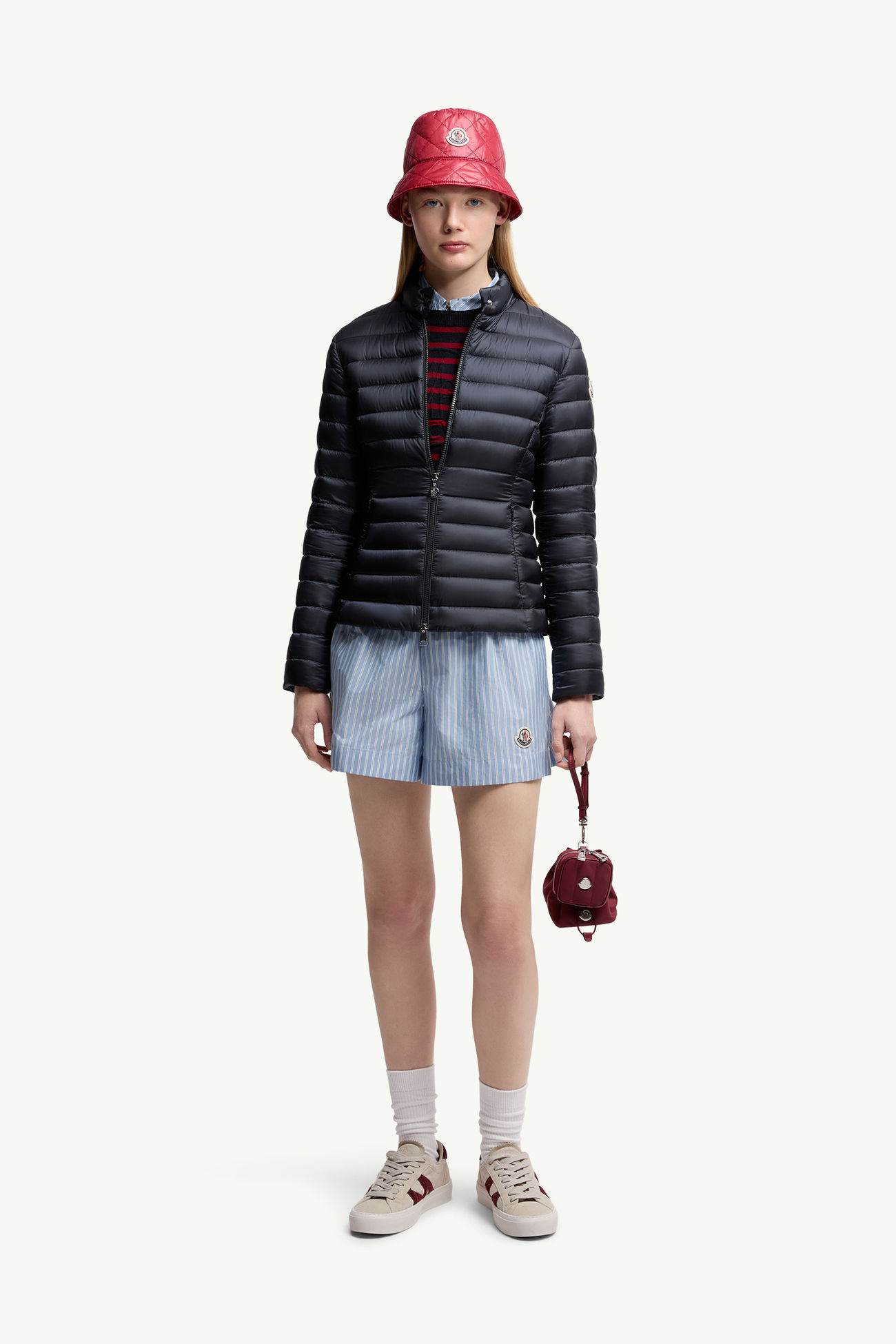 Plumífero corto Igelle Mujer Azul marino Moncler 0