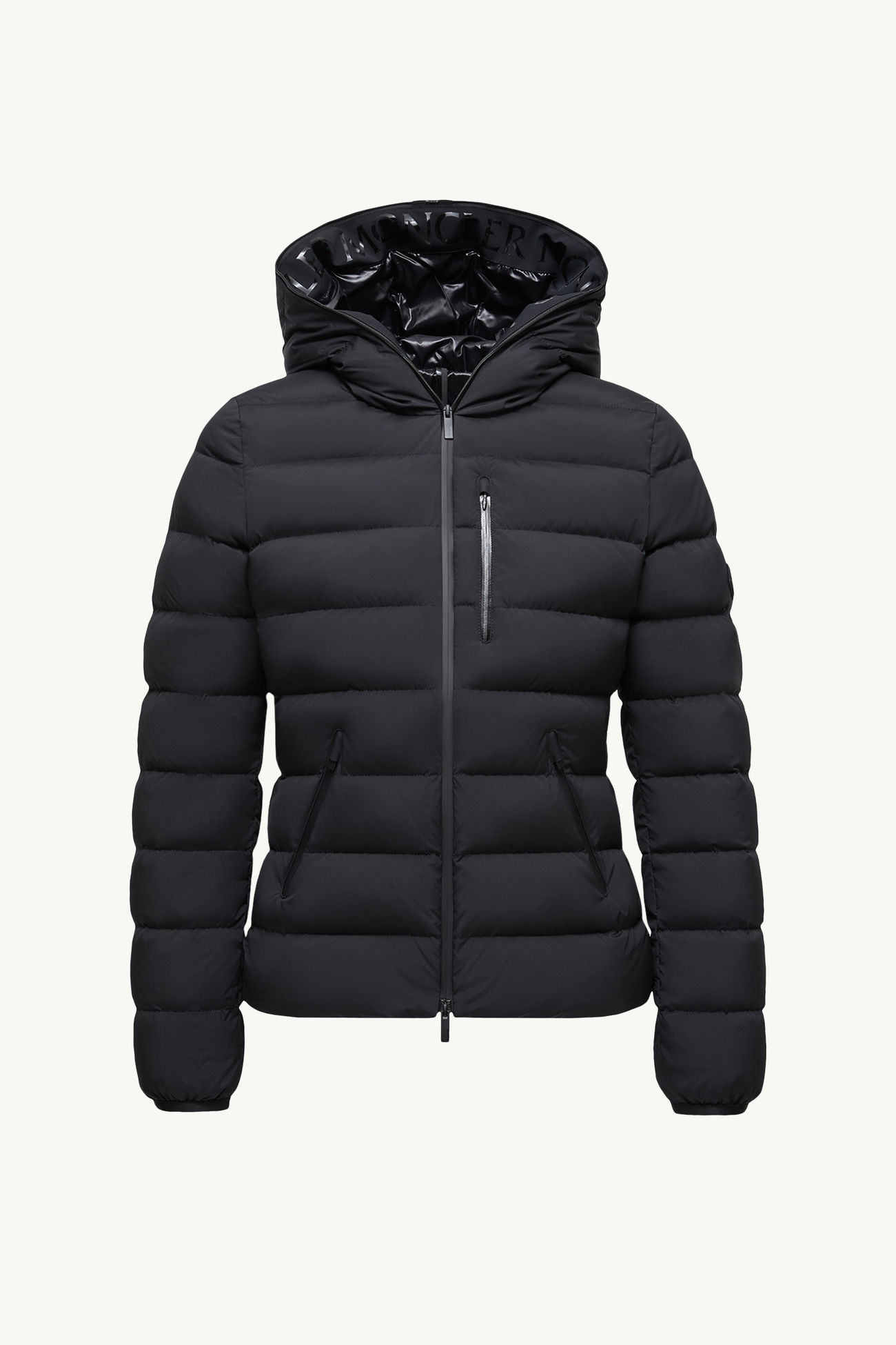 Herbe 후드 쇼트 다운 재킷 여성 블랙 Moncler 2