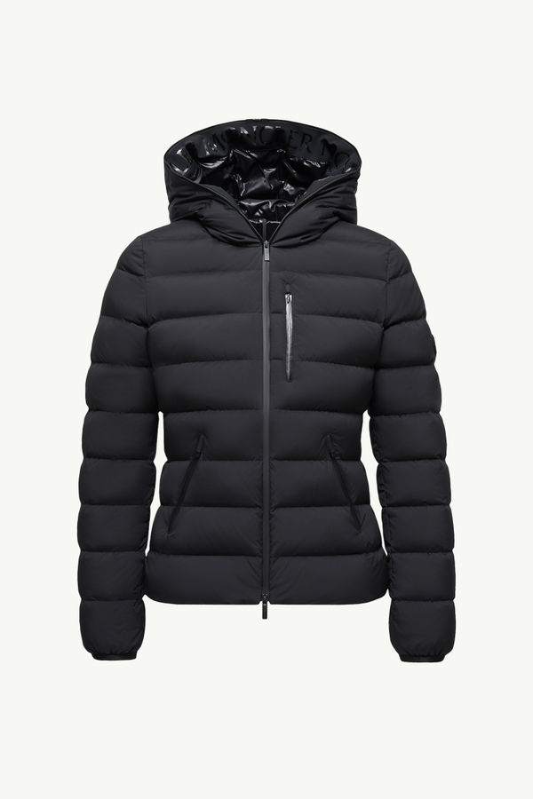 Plumífero corto con capucha Herbe Mujer Negro Moncler 2