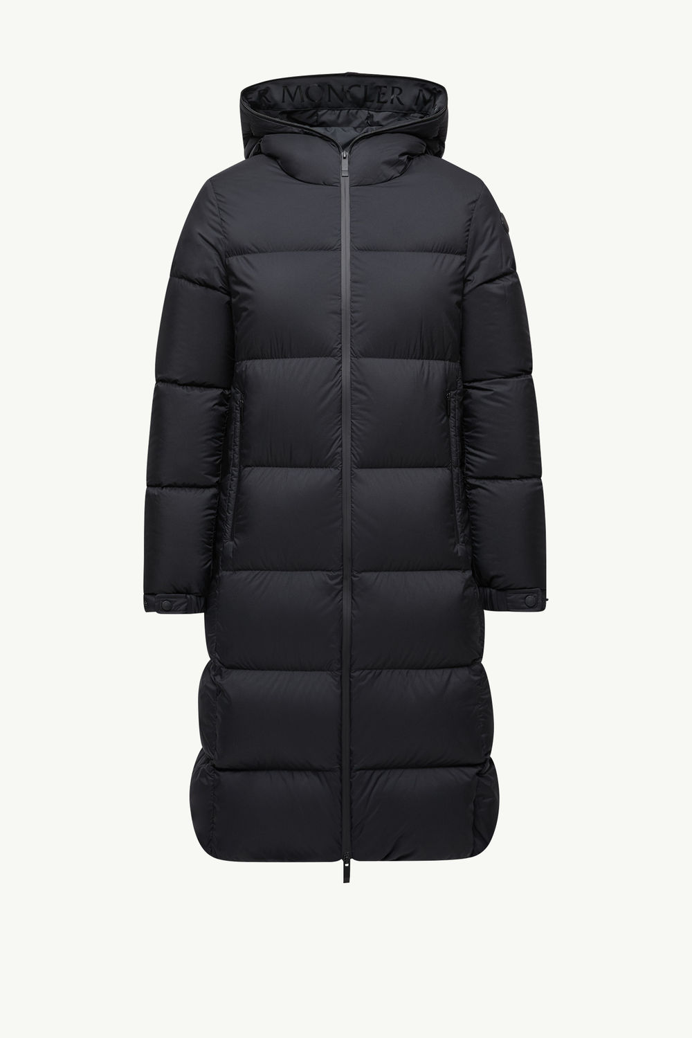 Arredoun Hooded Long Down Jacket Women Black Moncler 2