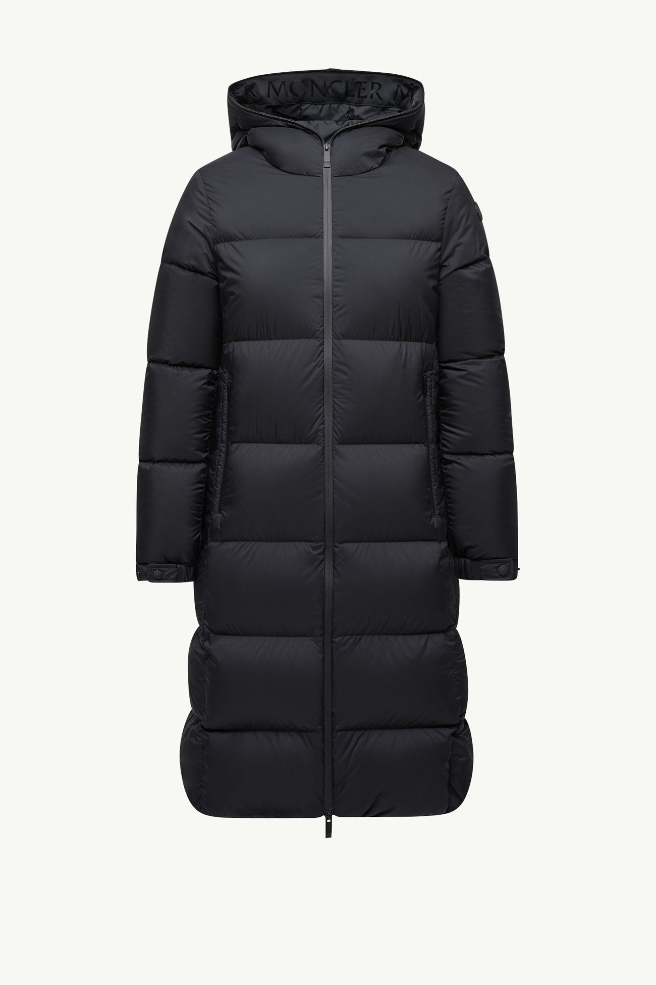 Piumino lungo Arredoun con cappuccio Donna Nero Moncler 2