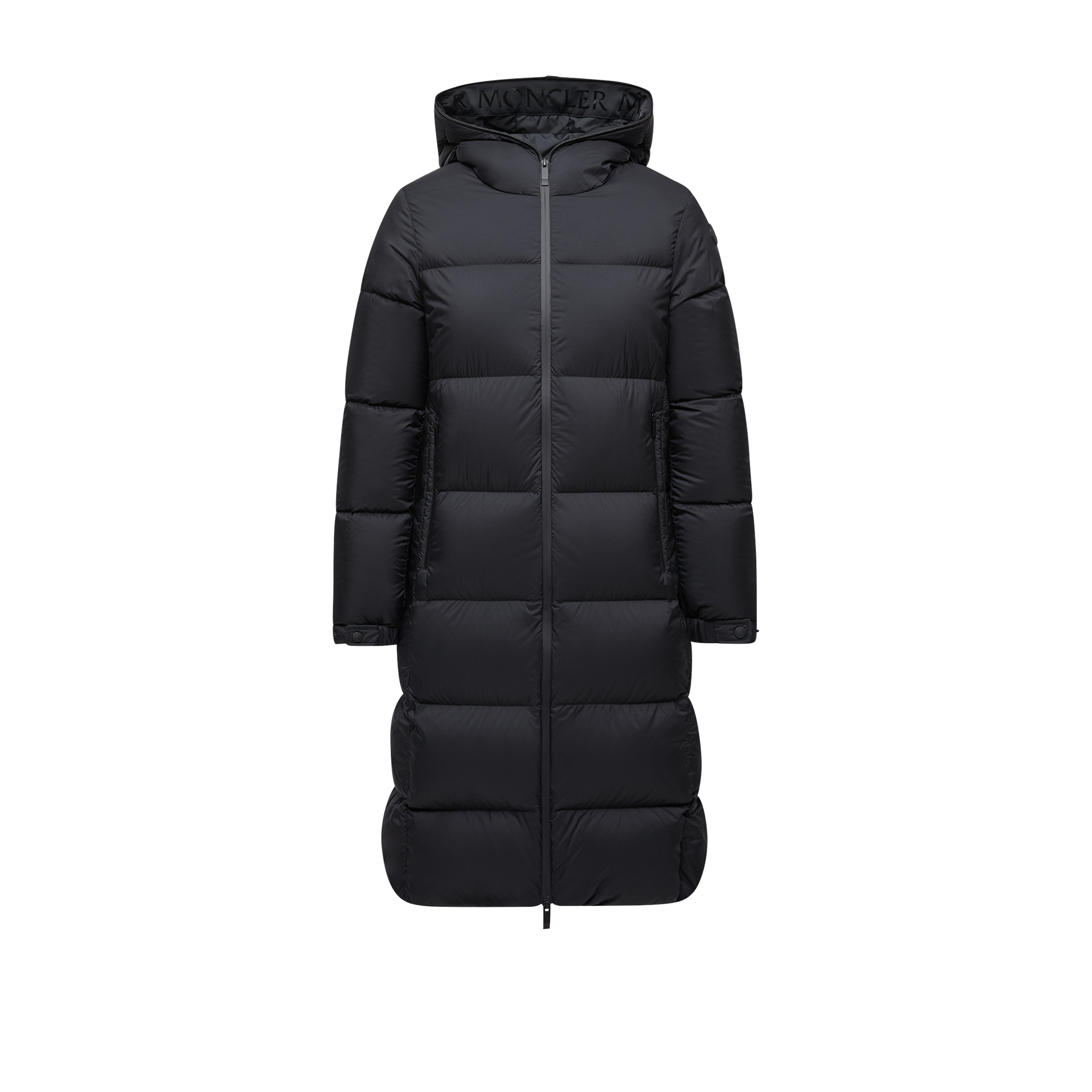 MONCLER COLLECTION Arredoun Hooded Long Down Jacket - Women - Black - Size 0