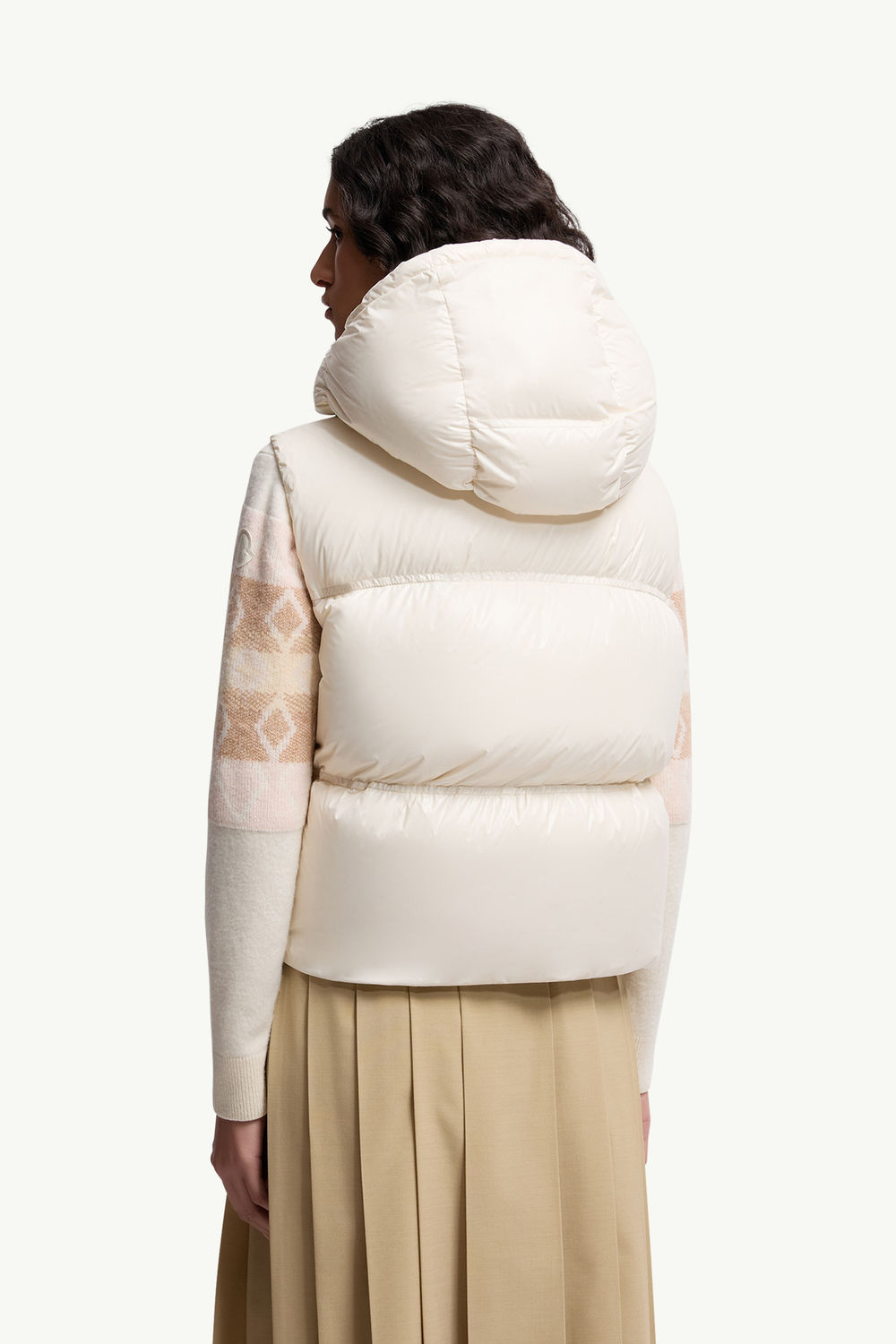 Pario Hooded Down Gilet Women White Moncler 4