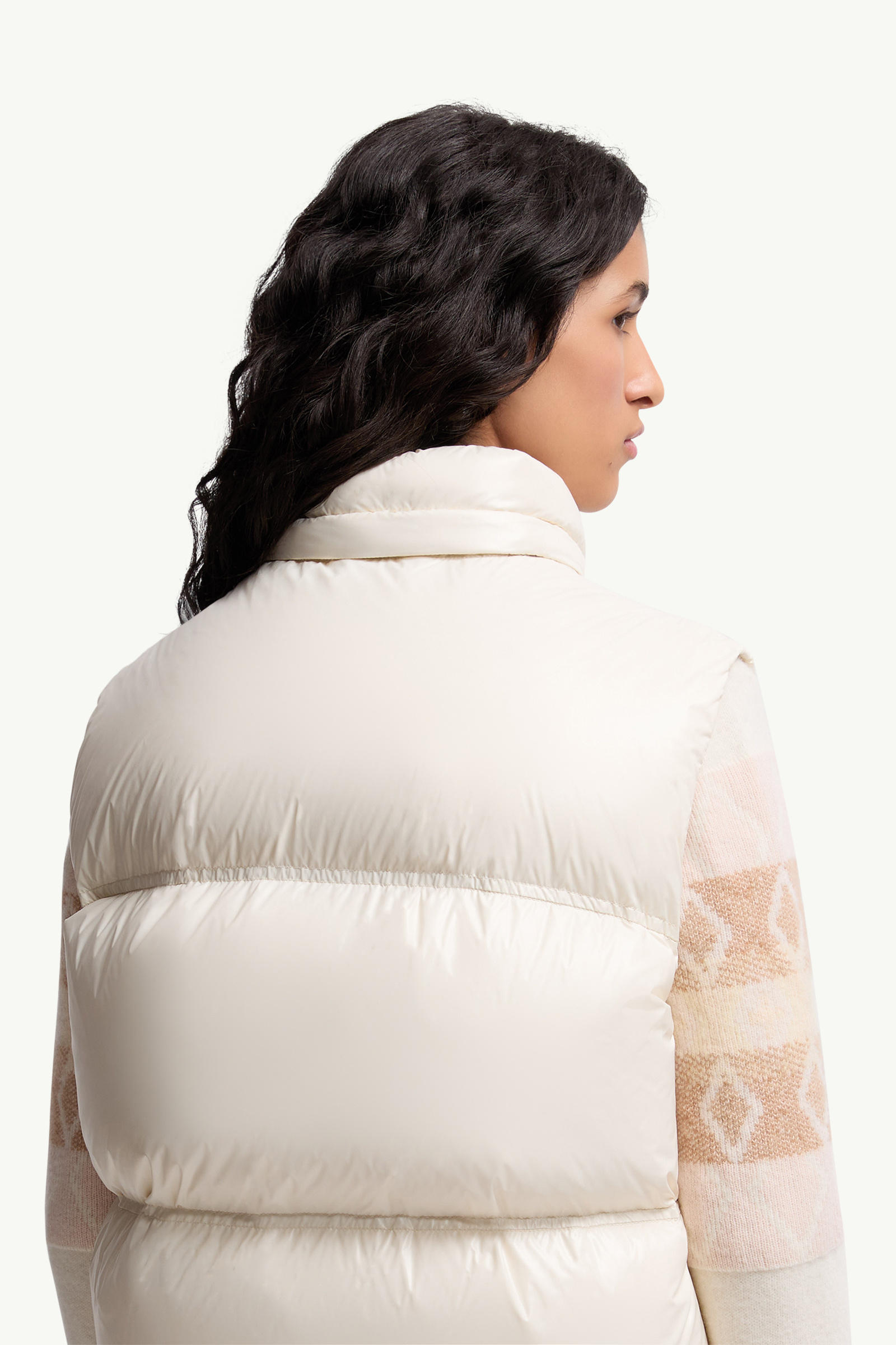 Pario Hooded Down Gilet Women White Moncler 6