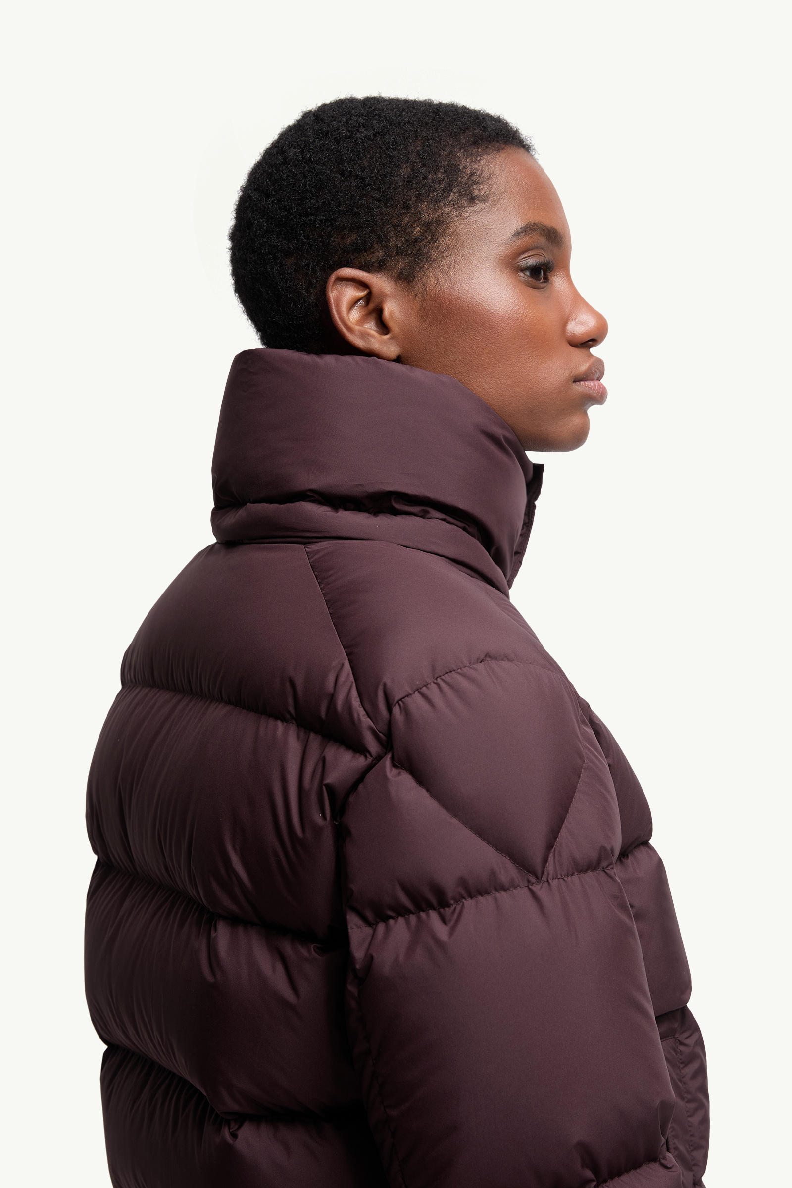 Moncler Maya 70 Hooded Short Down Jacket Women Burgundy Moncler 5