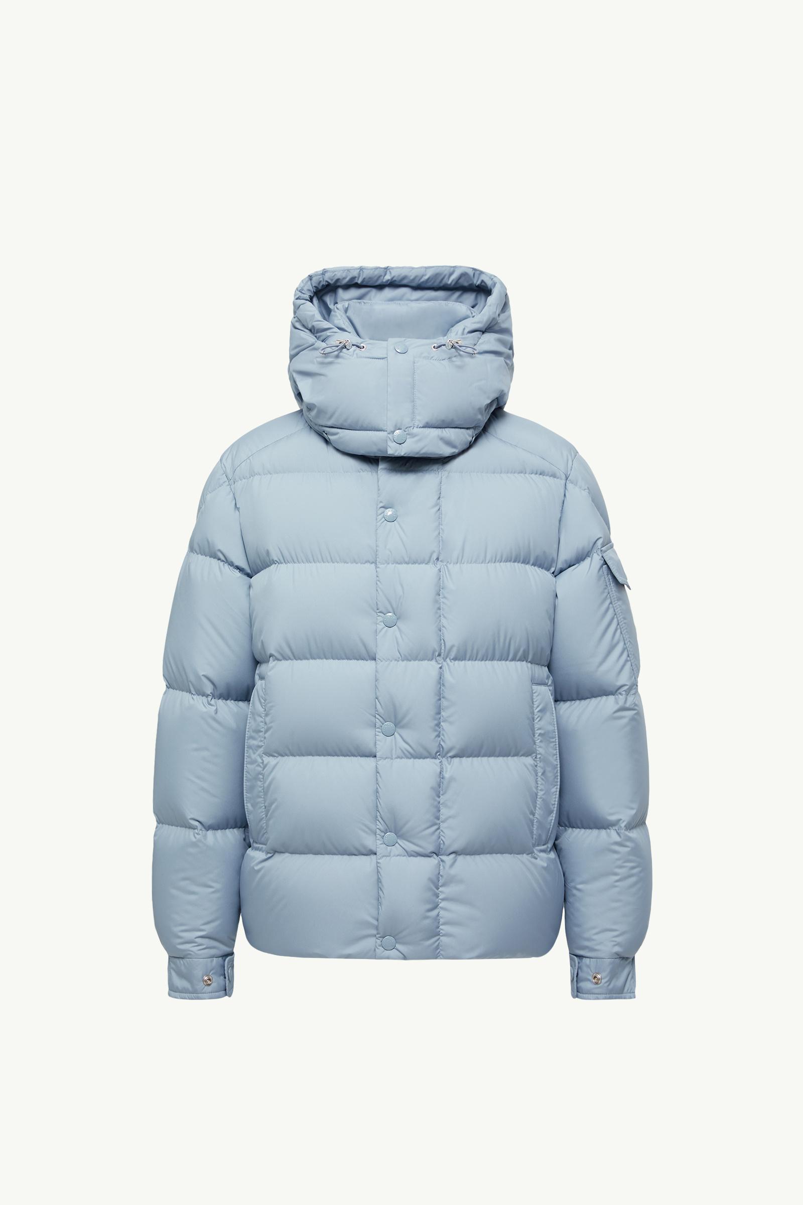 ライトブルー Moncler Maya 70ショートダウンジャケット : ショート