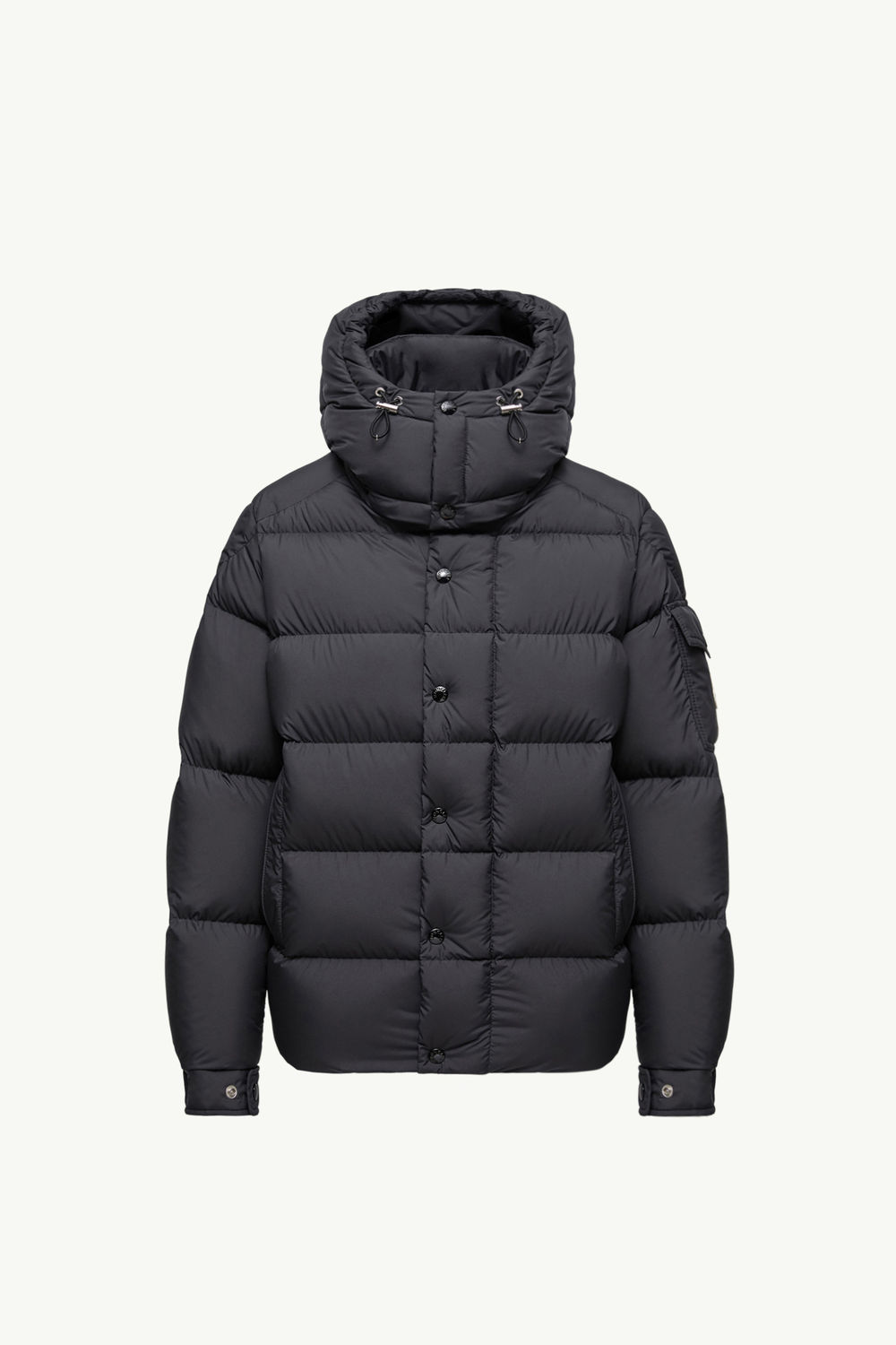 Moncler Maya 70 Hooded Short Down Jacket Women Black Moncler 2