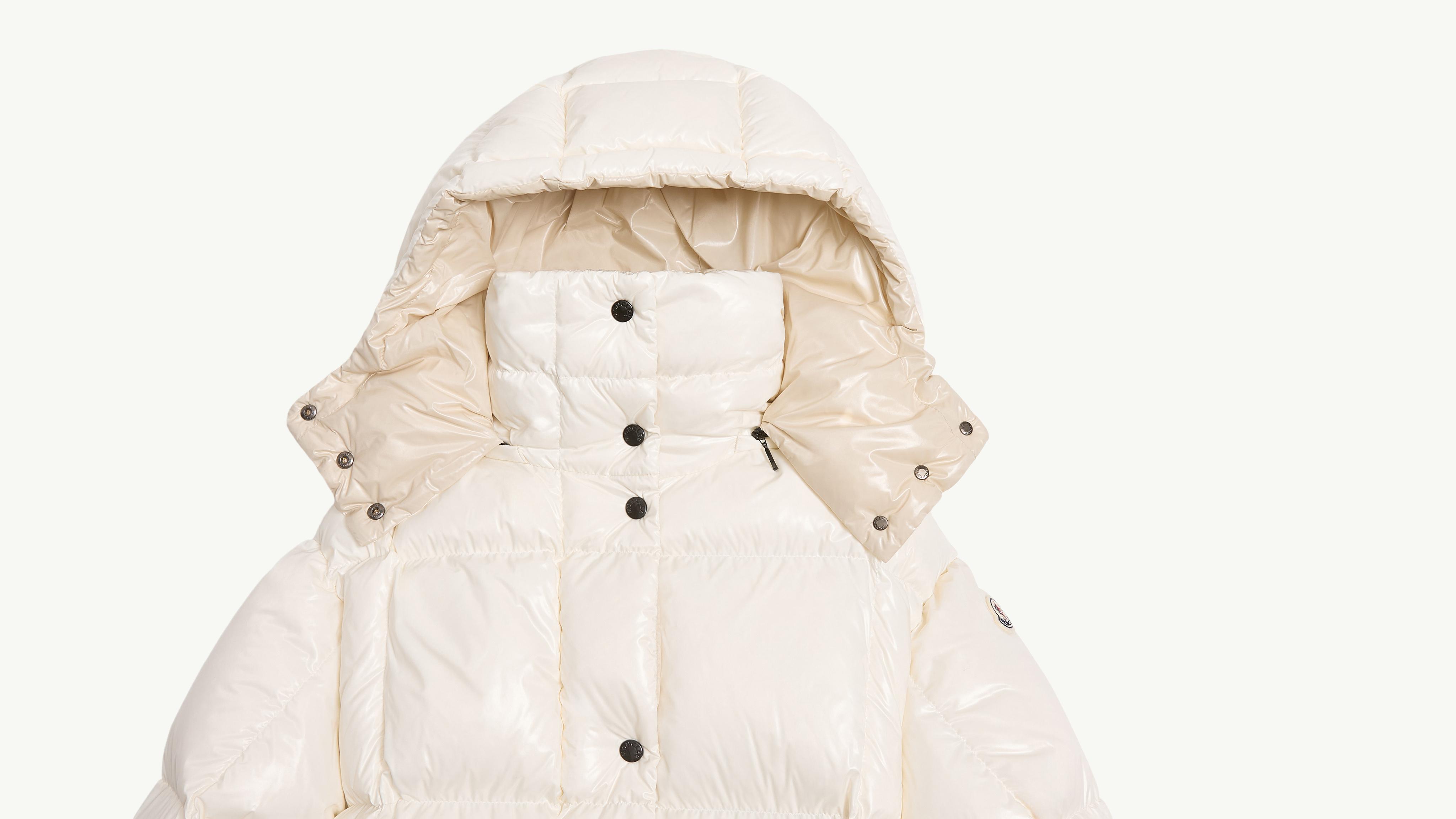 White Parana Hooded Short Down Jacket - Short Down Jackets for