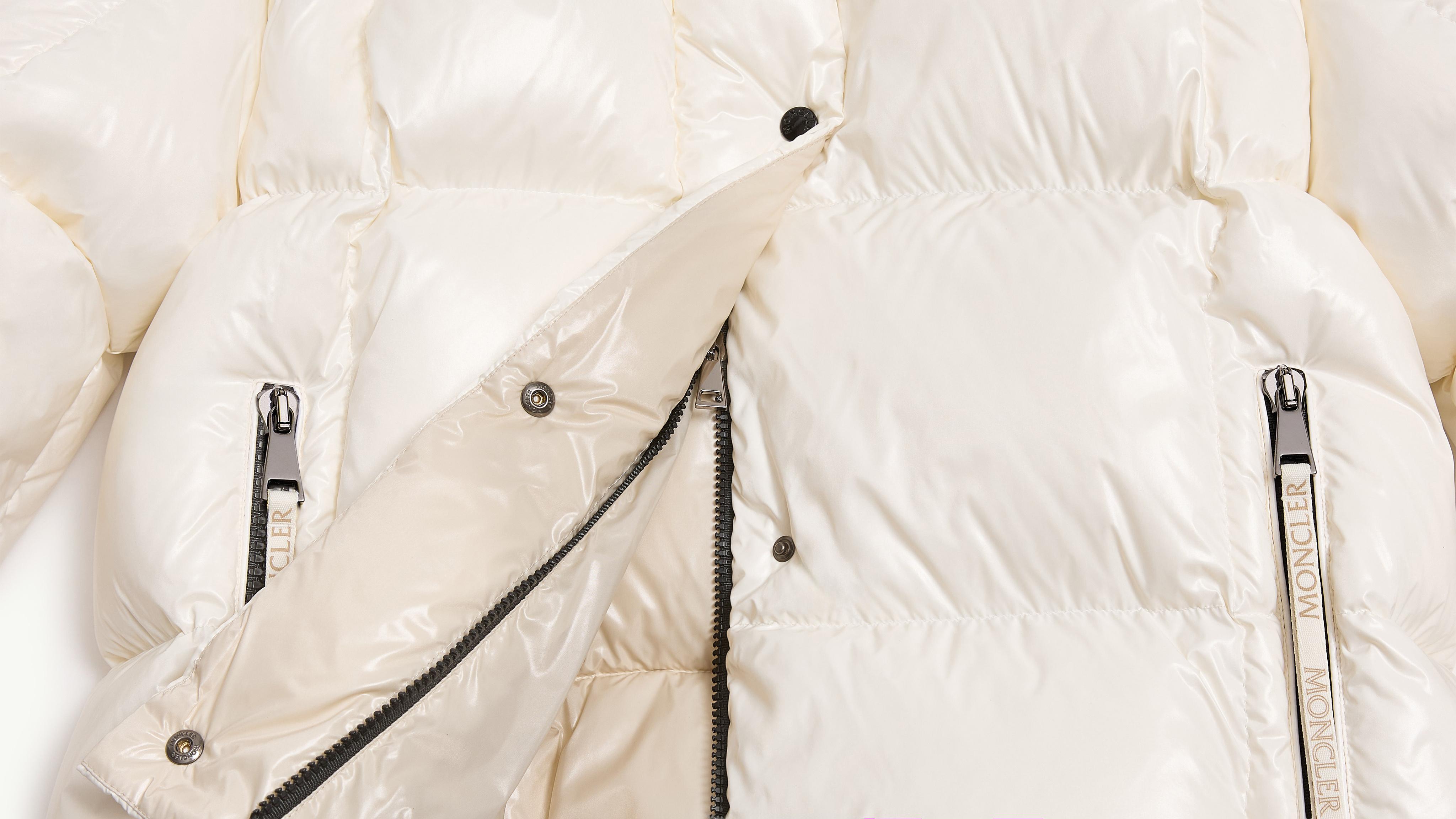 White Parana Hooded Short Down Jacket - Short Down Jackets for