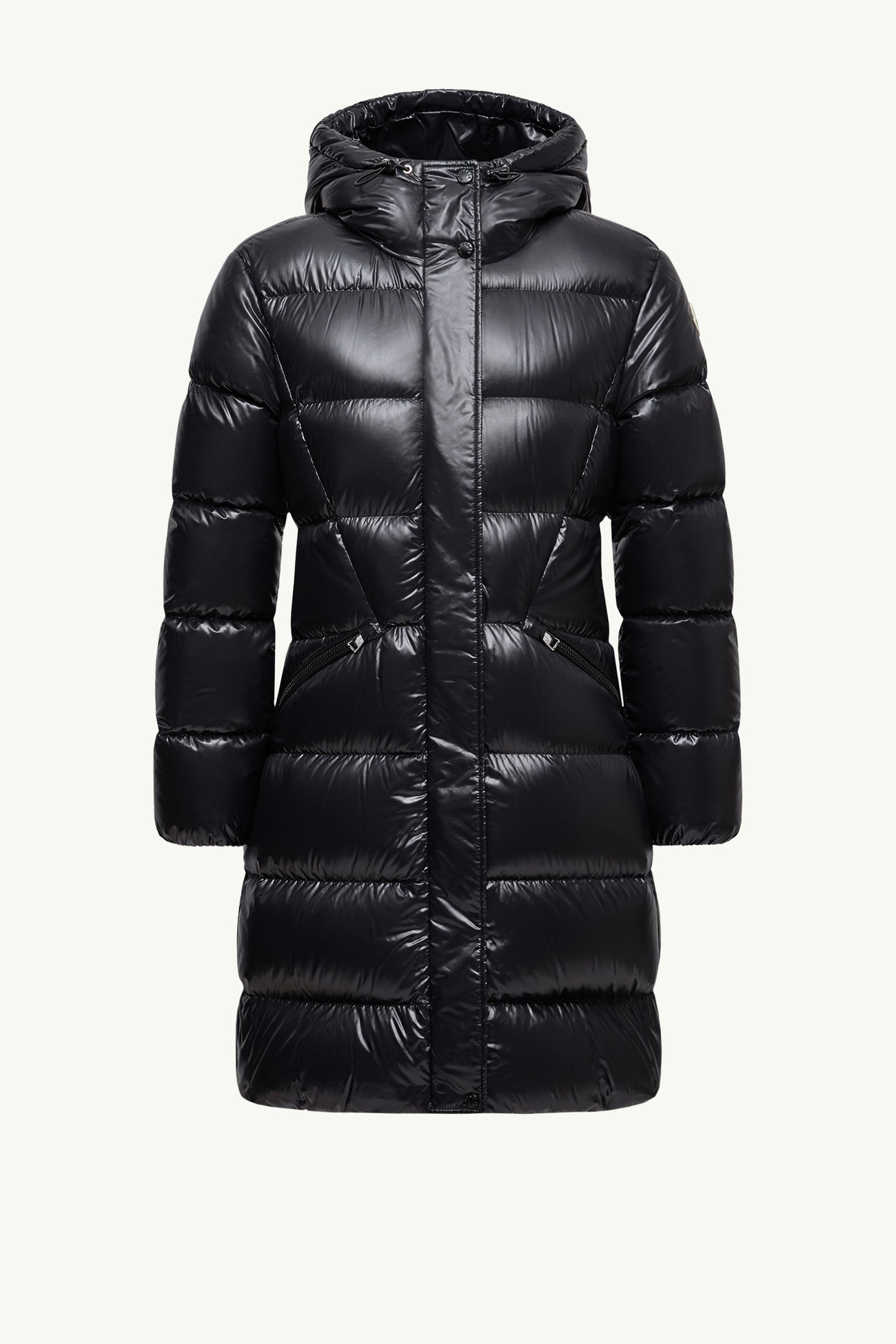 Bellevue女士连帽长款羽绒夹克外套 黑色 Moncler 2