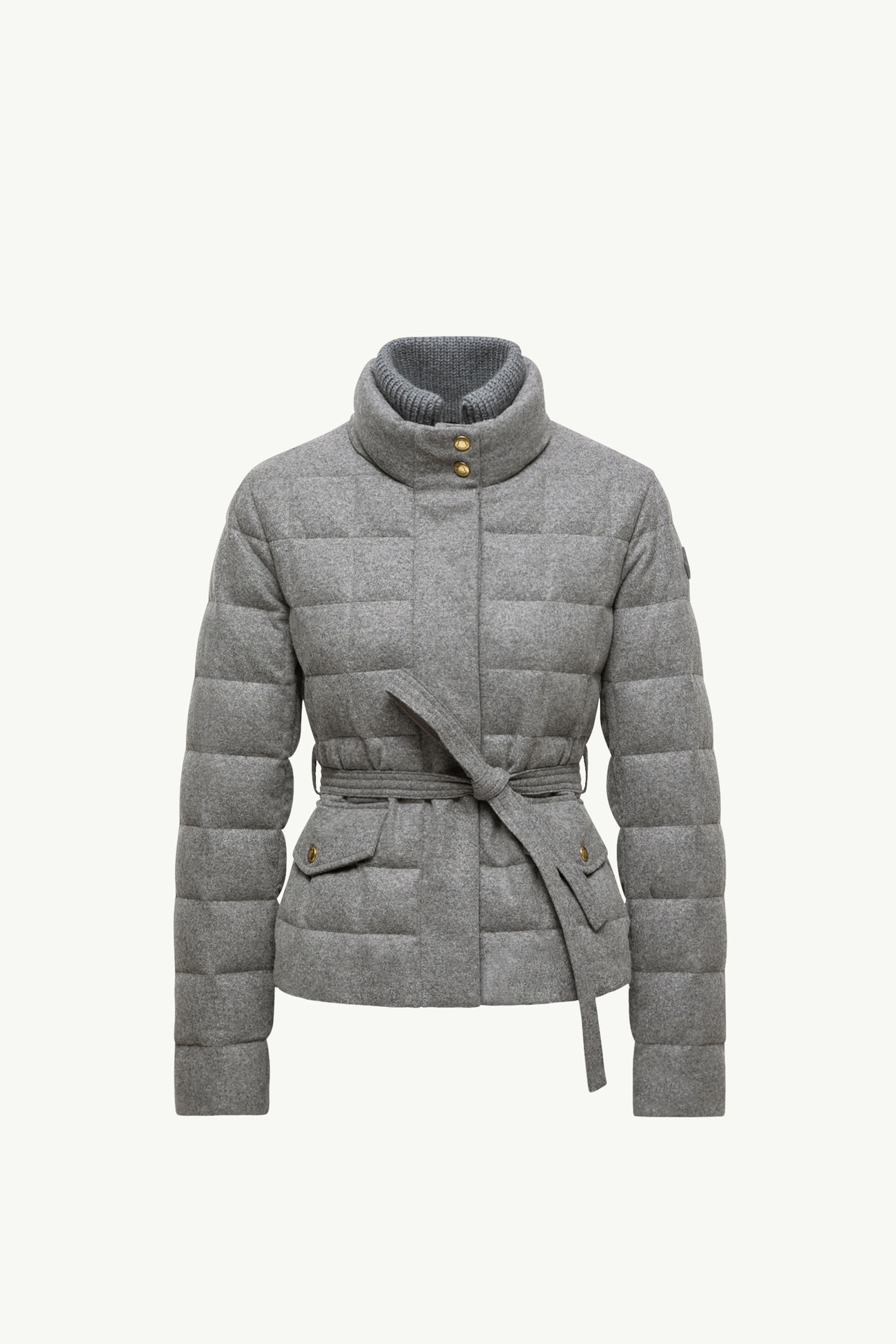 Bussettes ショートダウンジャケット レディース グレー Moncler 2