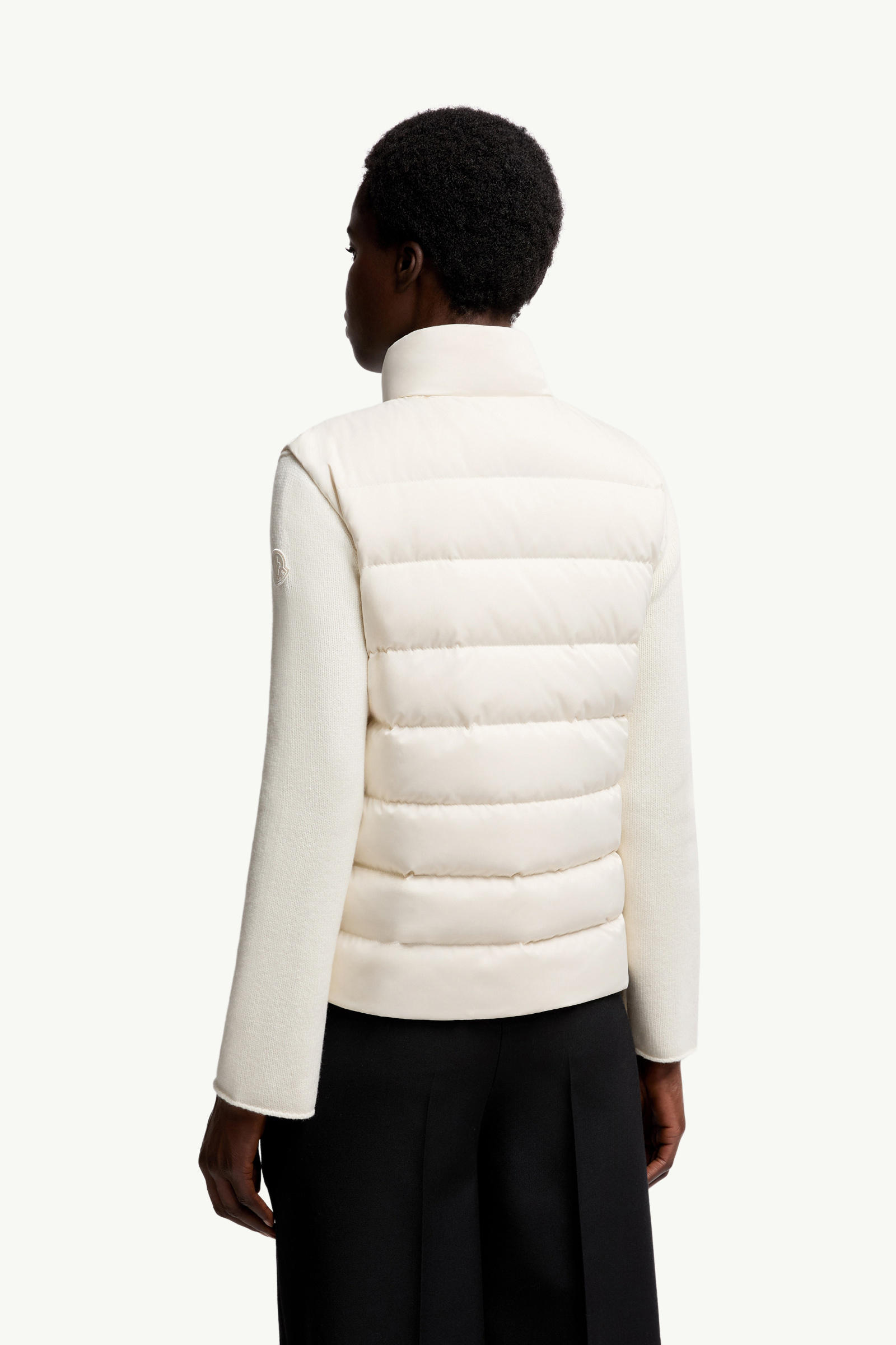 Besset Daunenweste Damen Weiß-Elfenbein Moncler 4