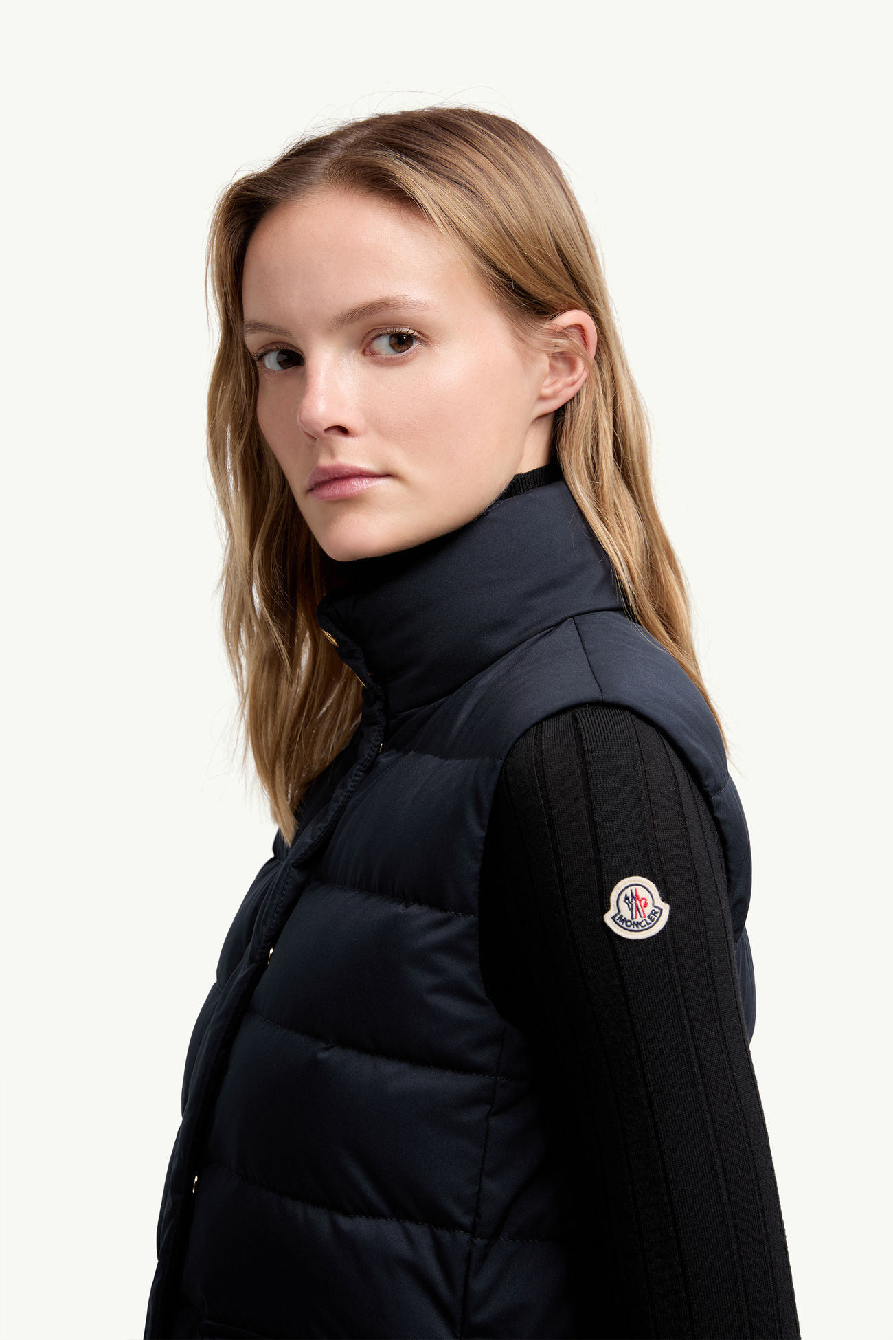 Besset Down Vest Women Navy Blue Moncler 1
