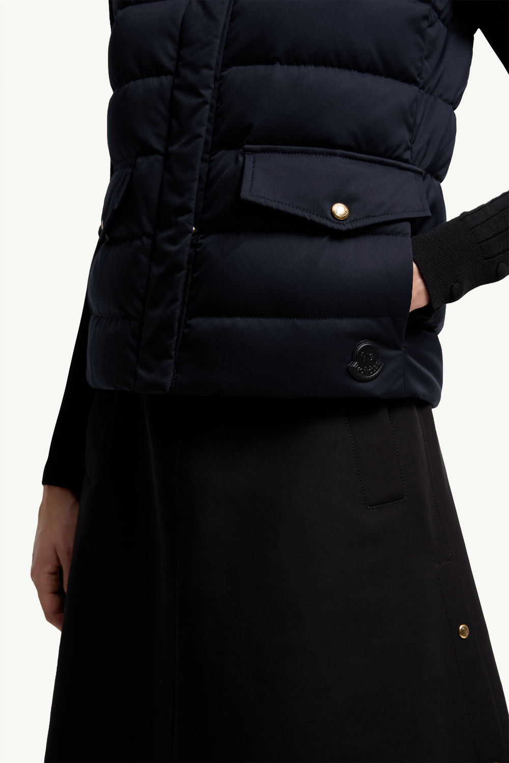 Besset Down Gilet Women Navy Blue Moncler 5