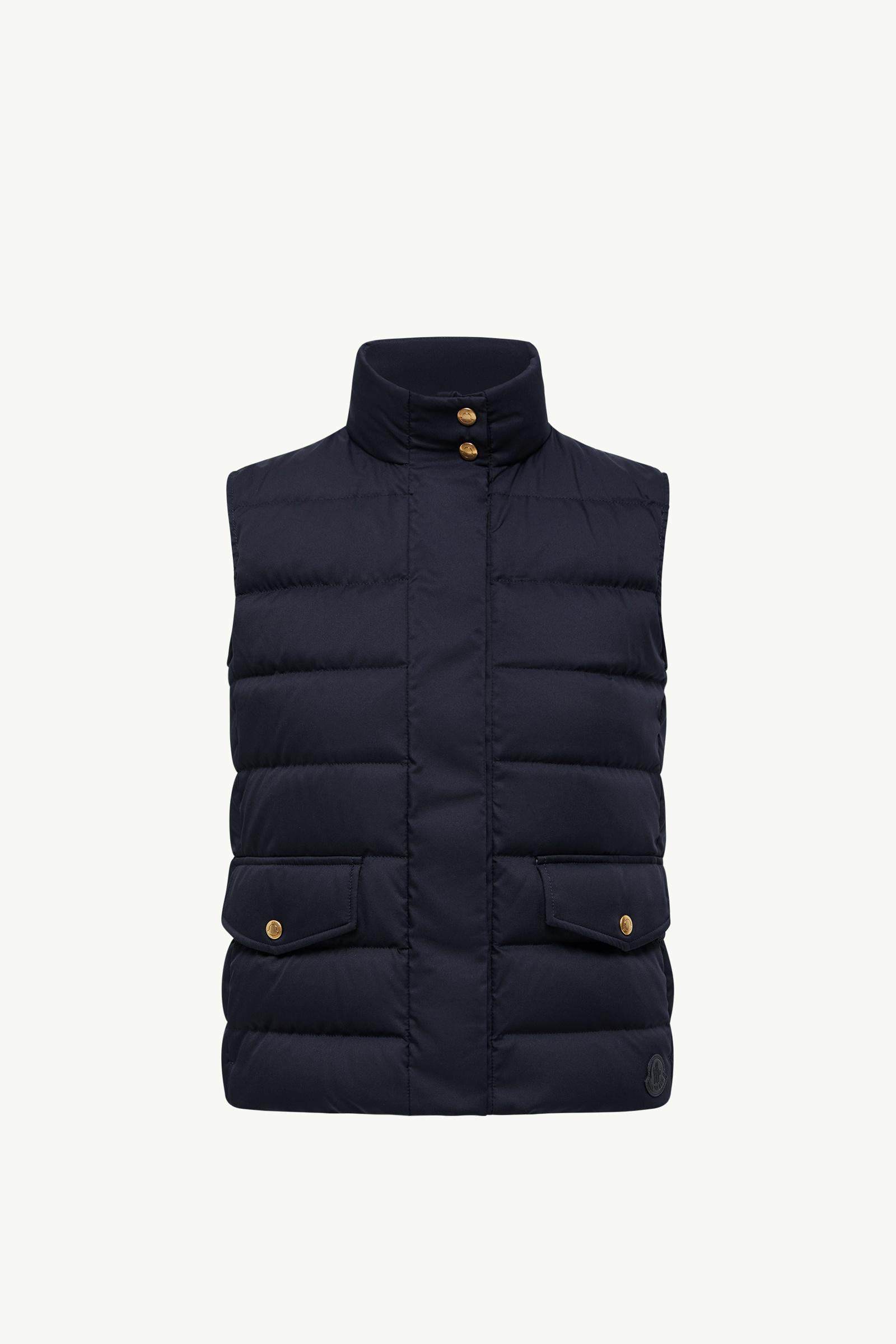 Navy Blue Besset Down Vest - Vests for Women | Moncler US