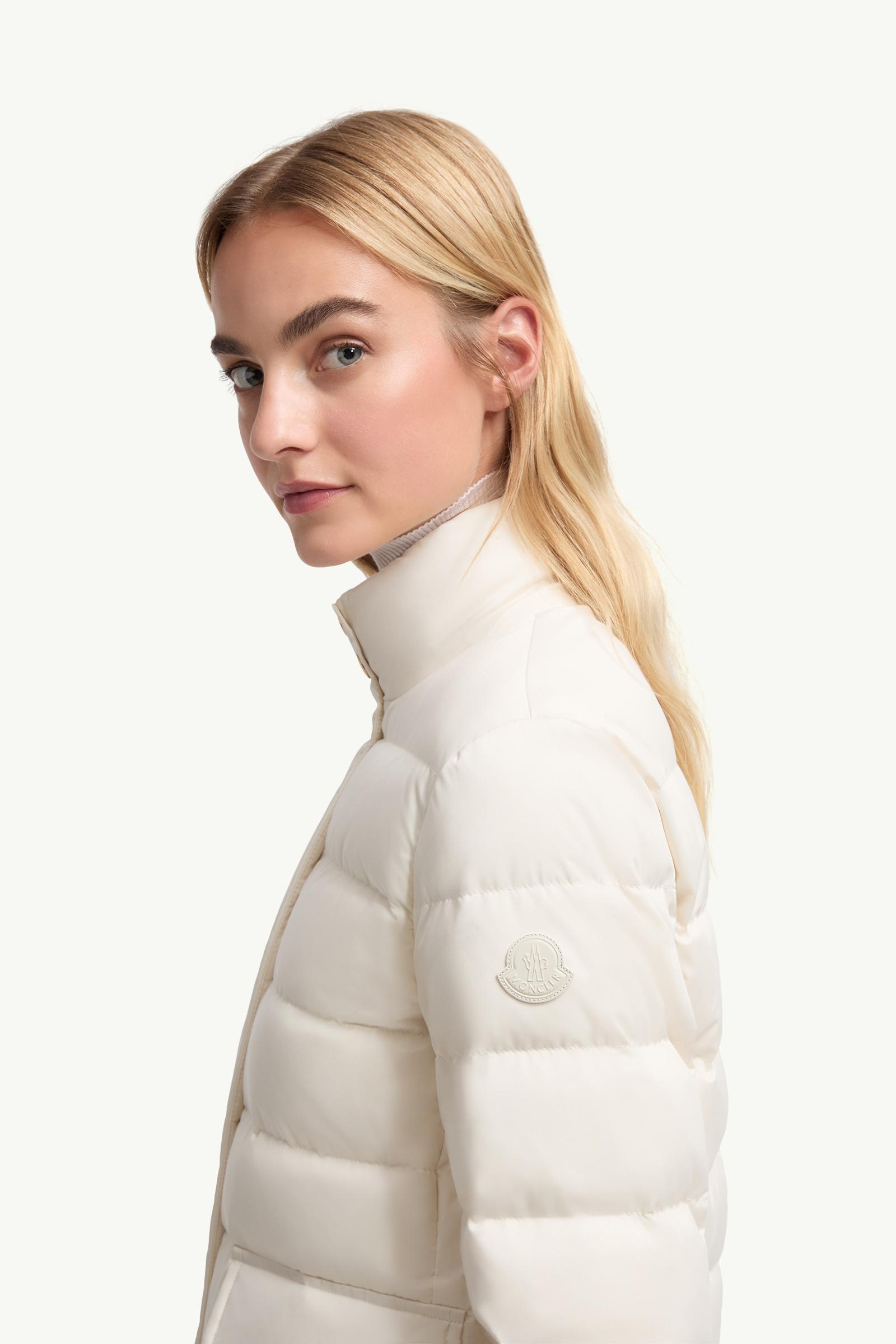 Bessettes Short Down Jacket Women White Ivory Moncler 1