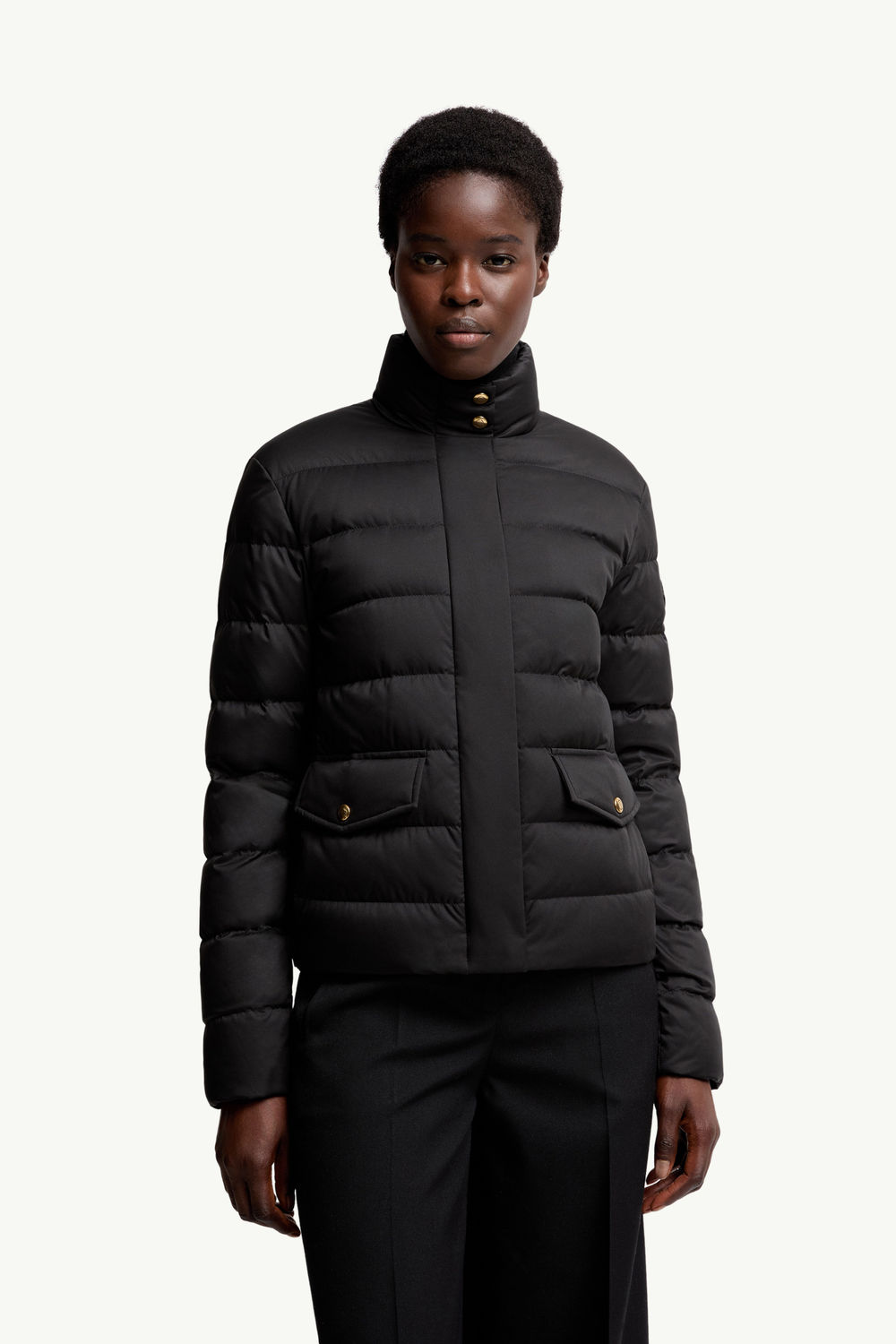 Bessettes Short Down Jacket Women Black Moncler 3