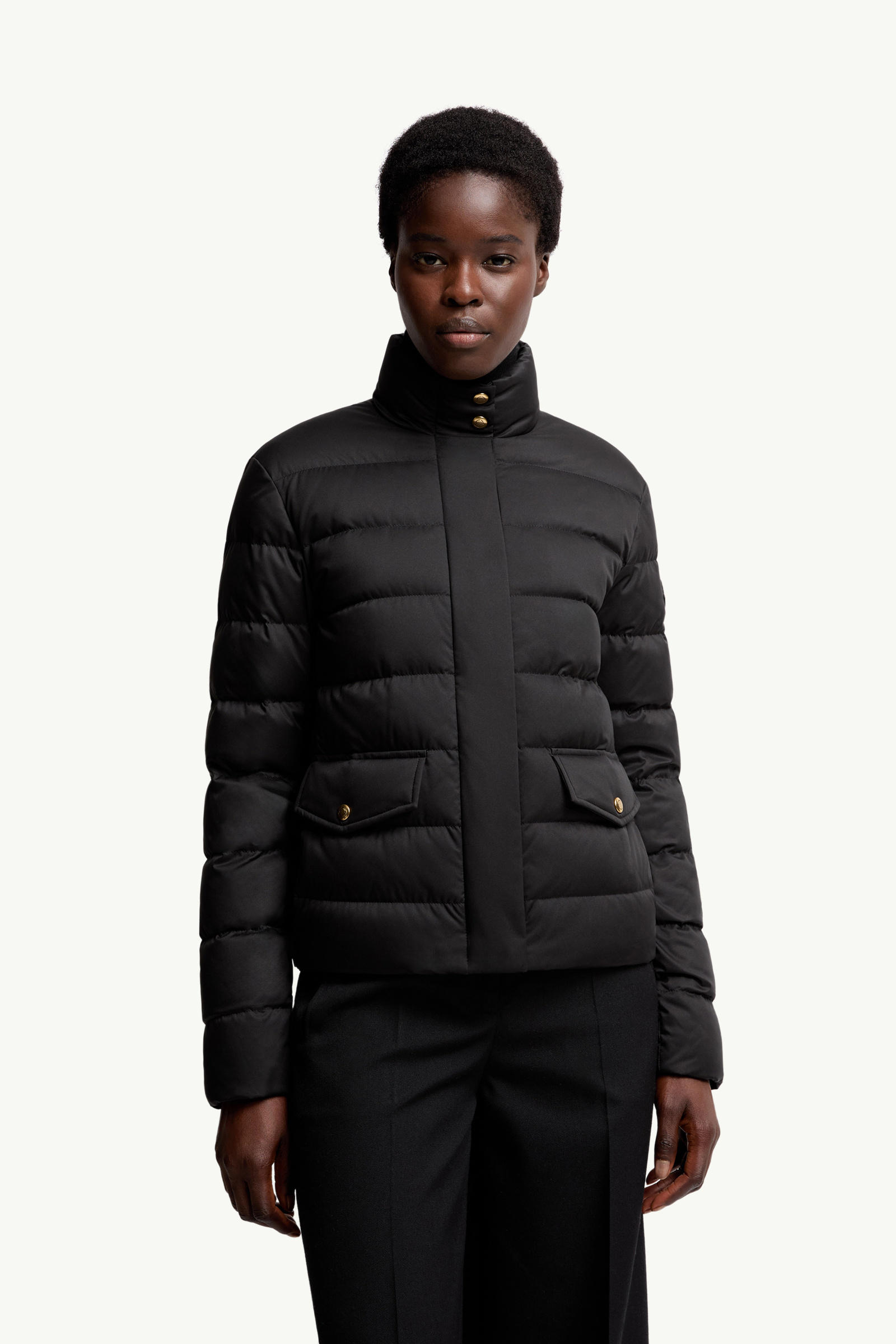 Bessettes Short Down Jacket Women Black Moncler 3
