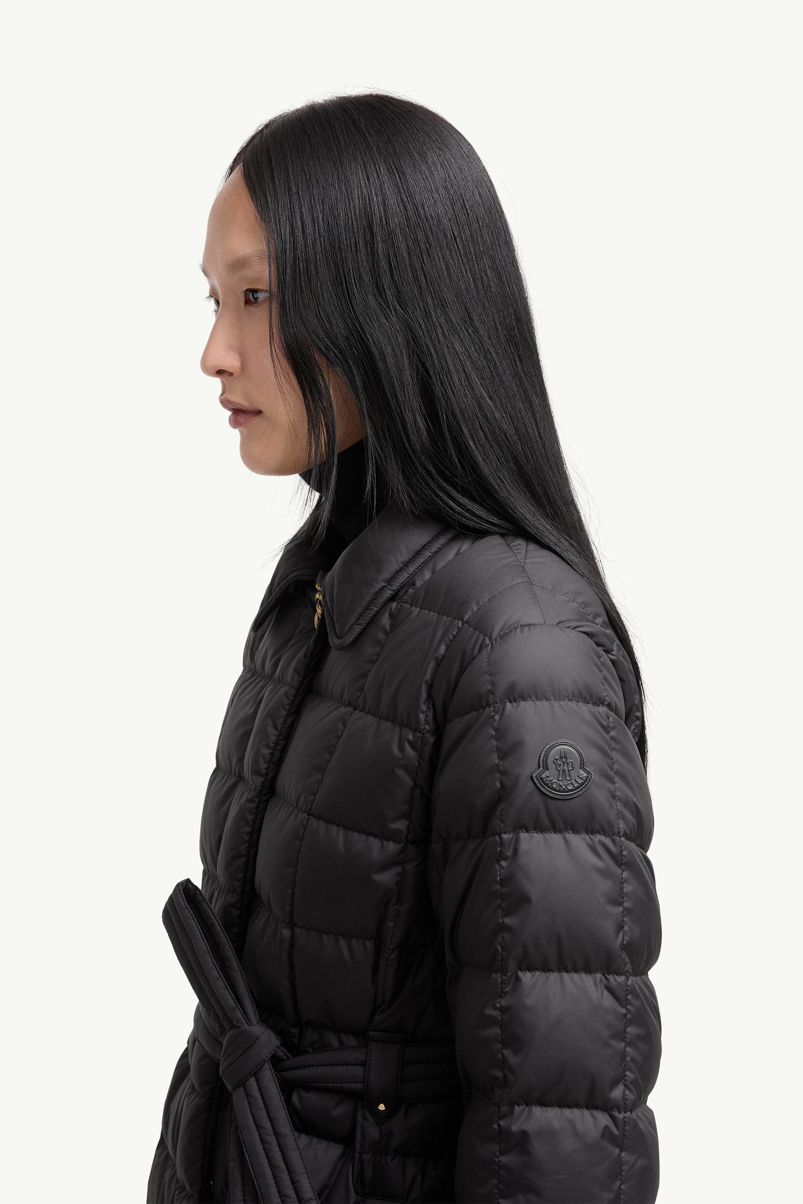 Gresillon Belted Long Down Jacket Women Black Moncler 1