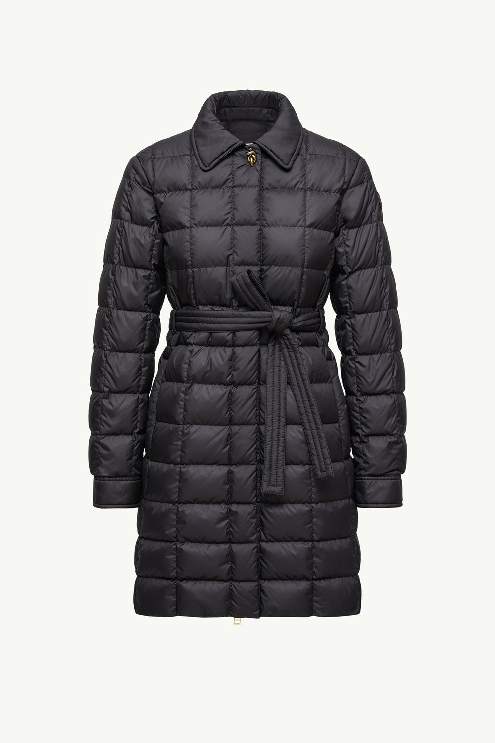 Gresillon Belted Long Down Jacket Women Black Moncler 2