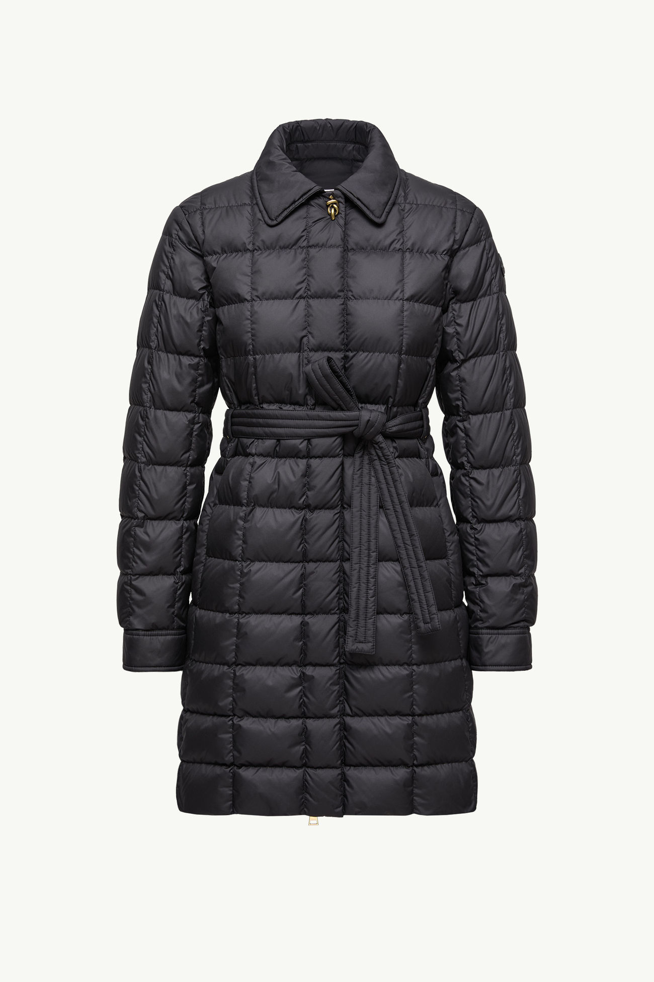 Gresillon Belted Long Down Jacket Women Black Moncler 2
