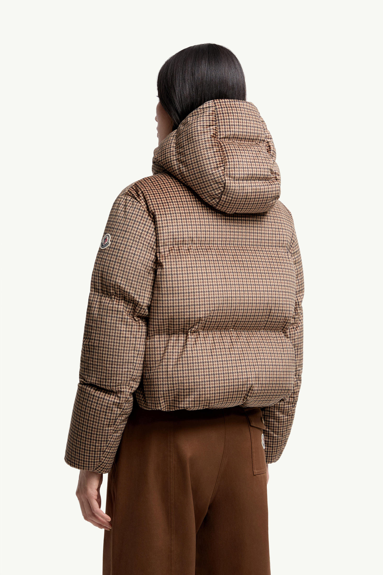 Quierzy Hooded Short Down Jacket Women Brown Moncler 4