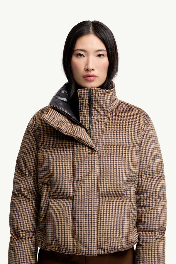 Quierzy Hooded Short Down Jacket Women Brown Moncler 5