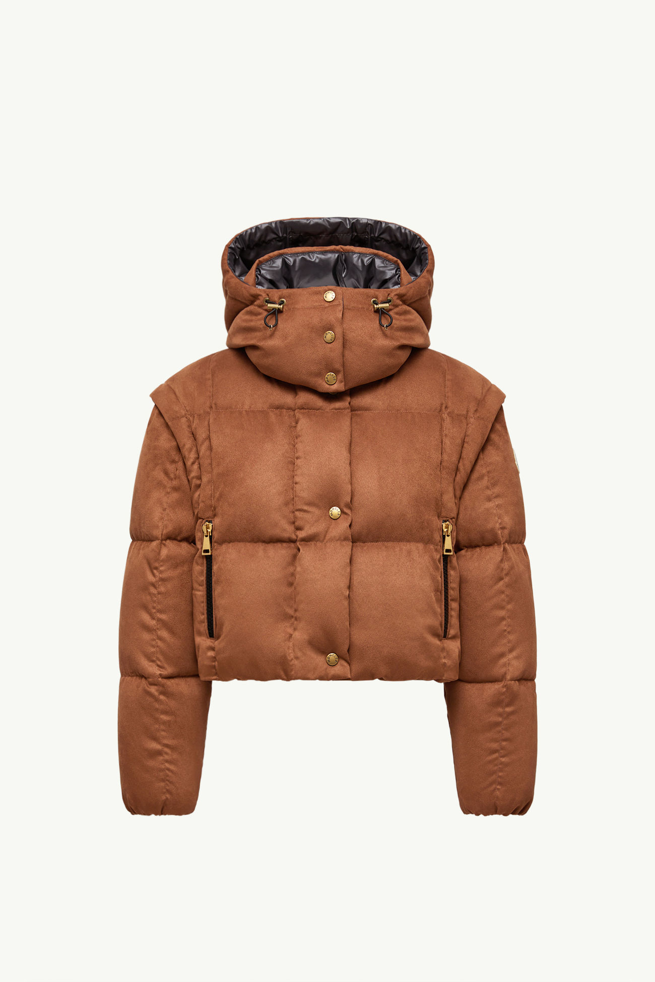 Paterne二合一連帽短身羽絨外套 女士 啡色 Moncler 2