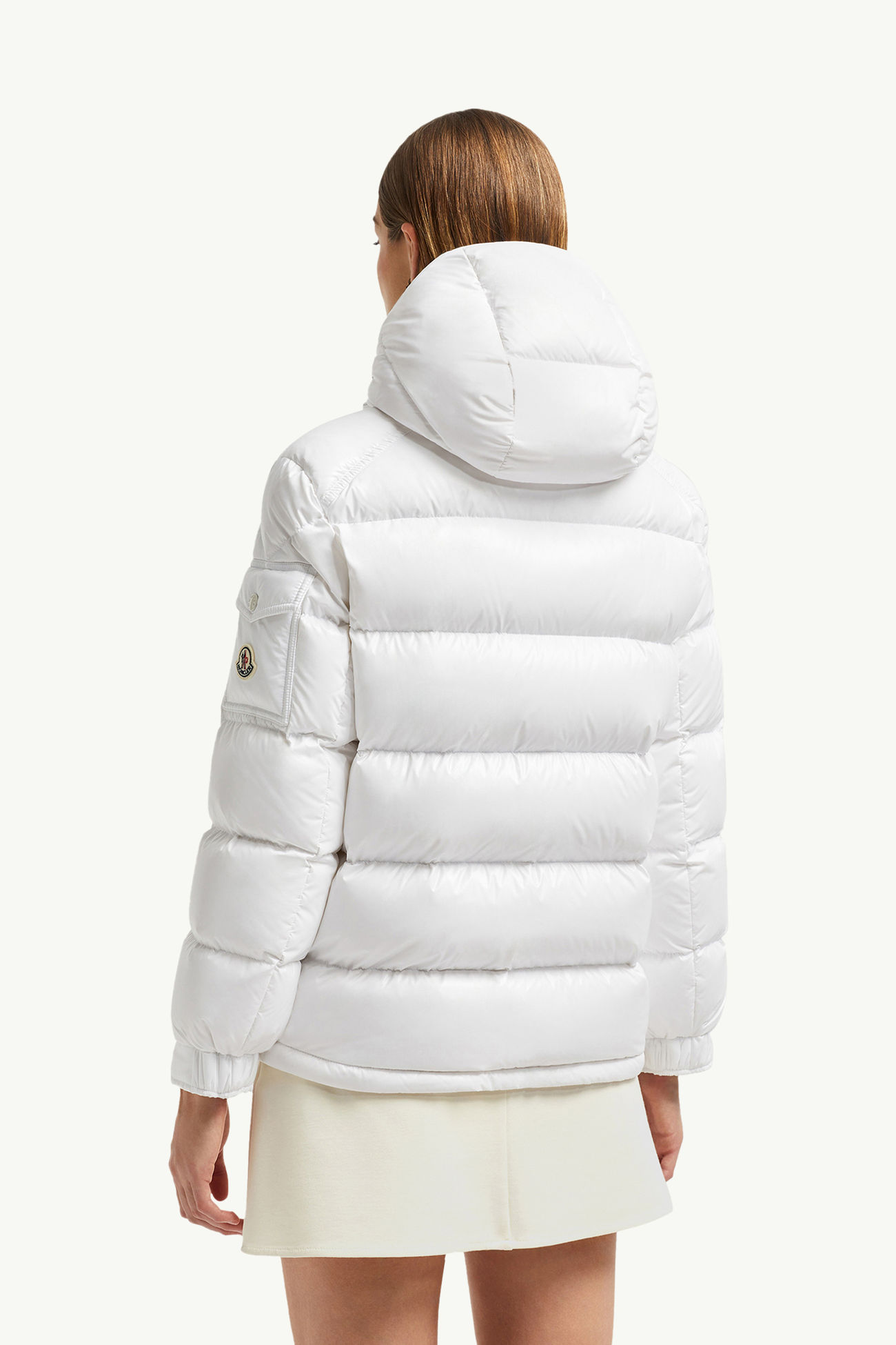 Maire 후드 쇼트 다운 재킷 여성 오프 화이트 Moncler 4