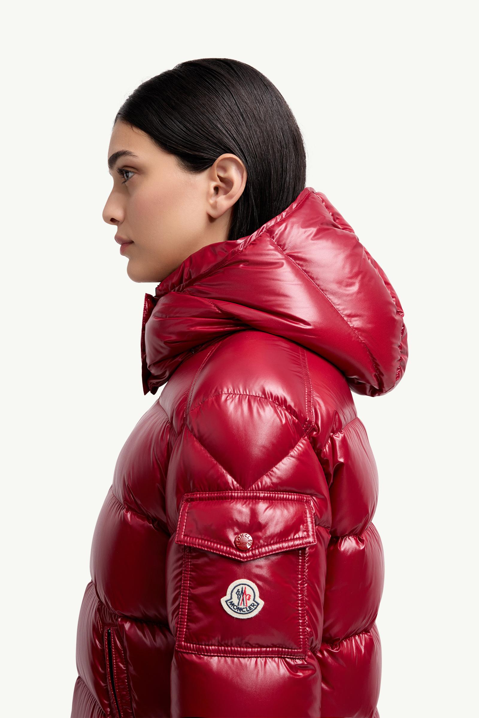 Maire Hooded Short Down Jacket Women Red Moncler 1