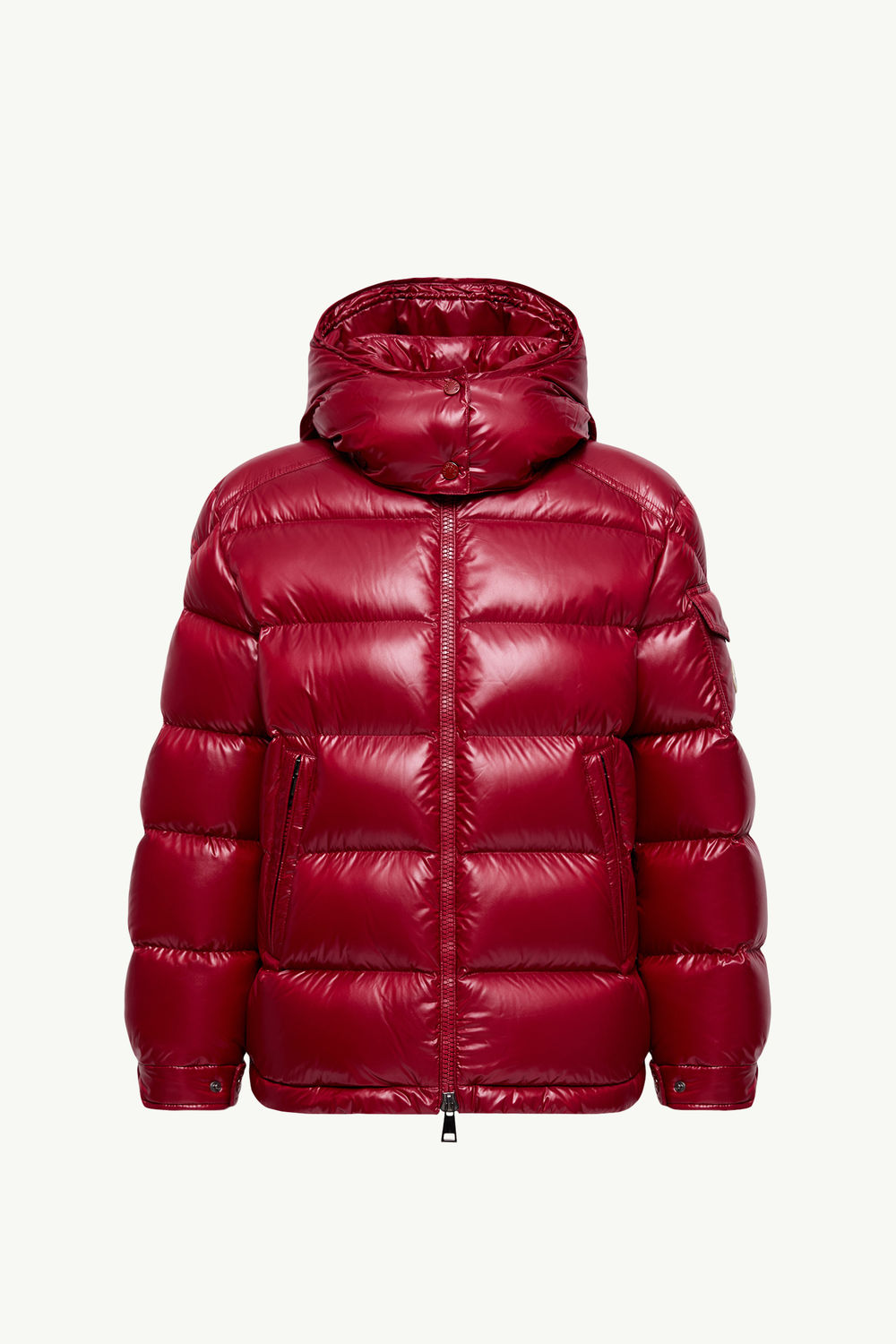 Maire Hooded Short Down Jacket Women Red Moncler 2
