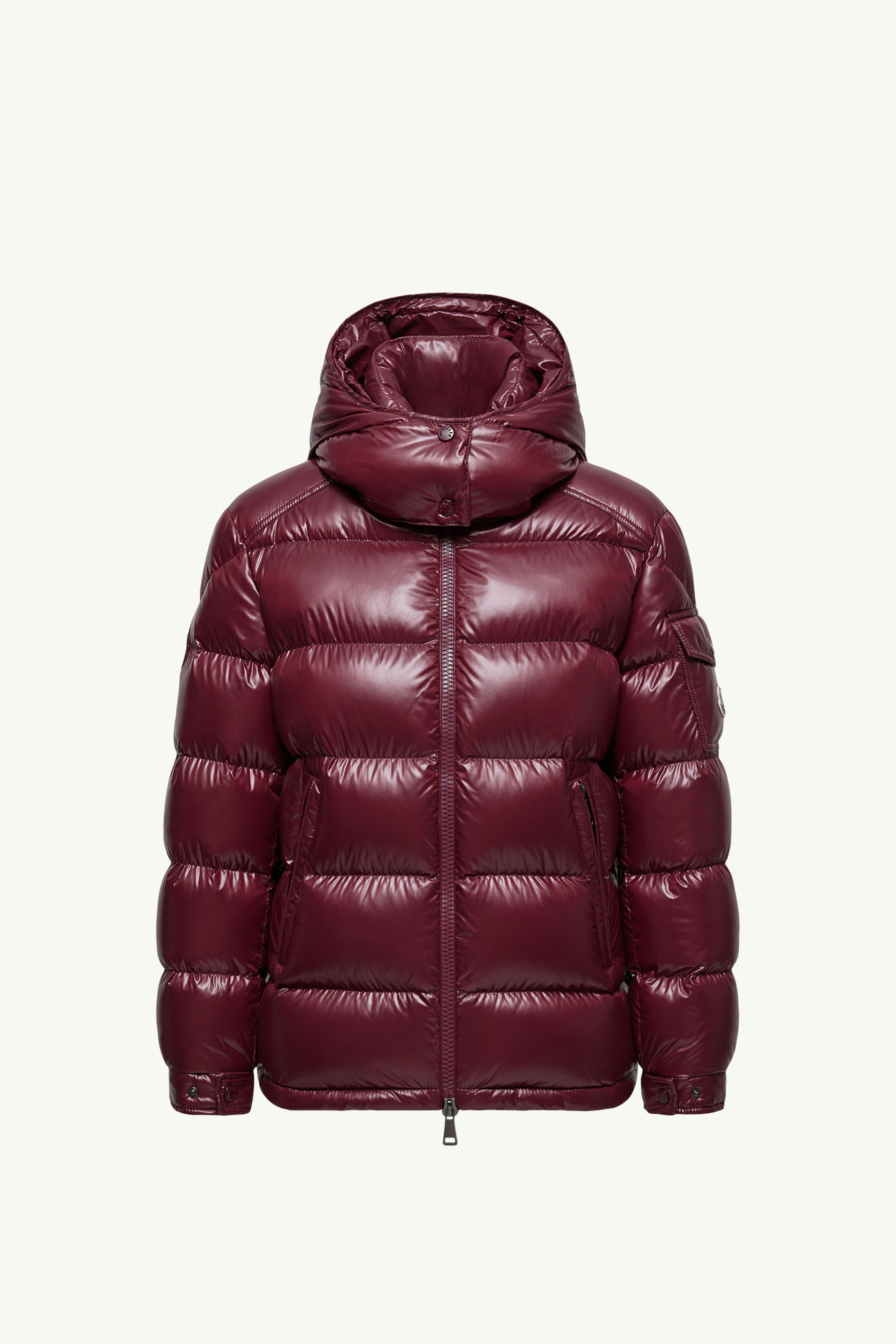 Plumífero corto con capucha Maire Mujer Burdeos Moncler 2