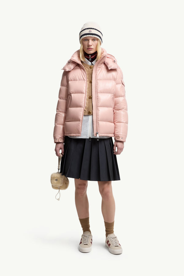Doudoune courte à capuche Maire Femmes Rose Moncler 0