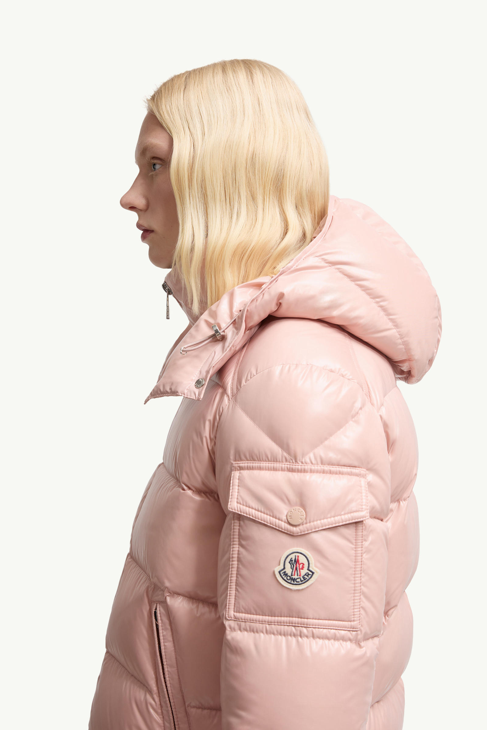 Maire 후드 쇼트 다운 재킷 여성 핑크 Moncler 1