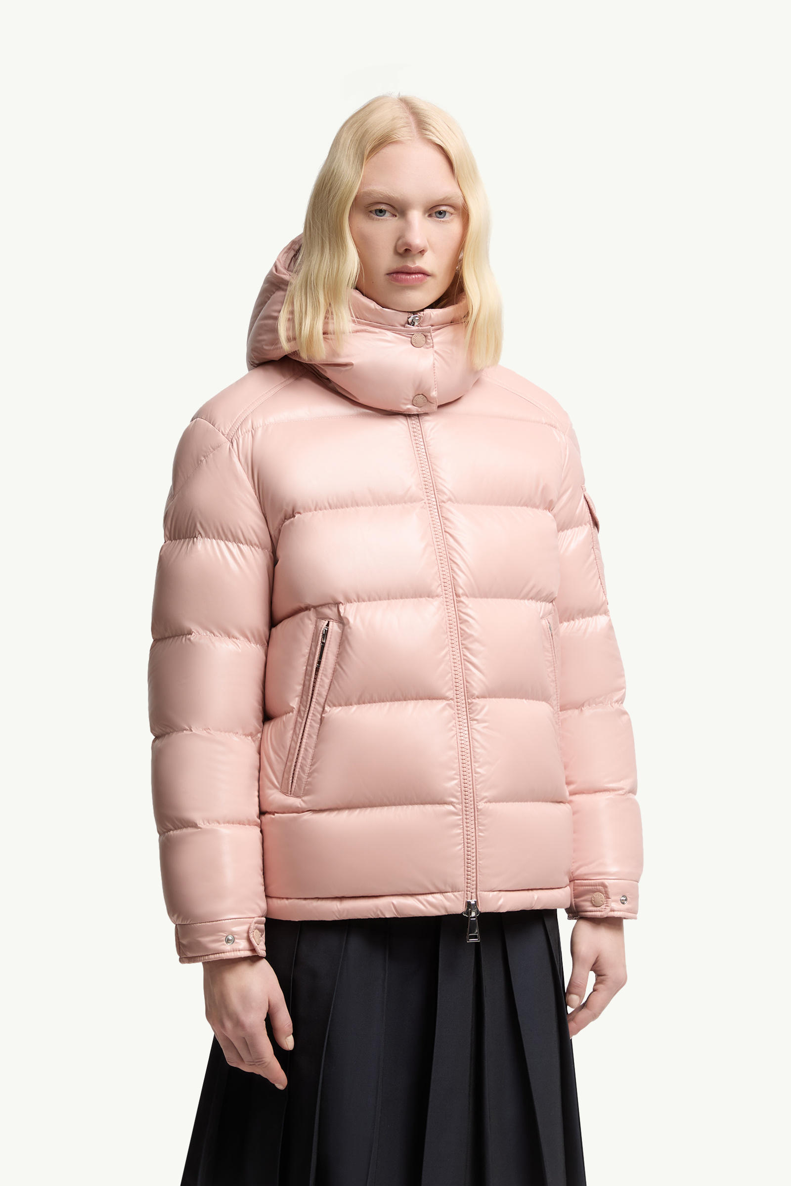 Maire 후드 쇼트 다운 재킷 여성 핑크 Moncler 3