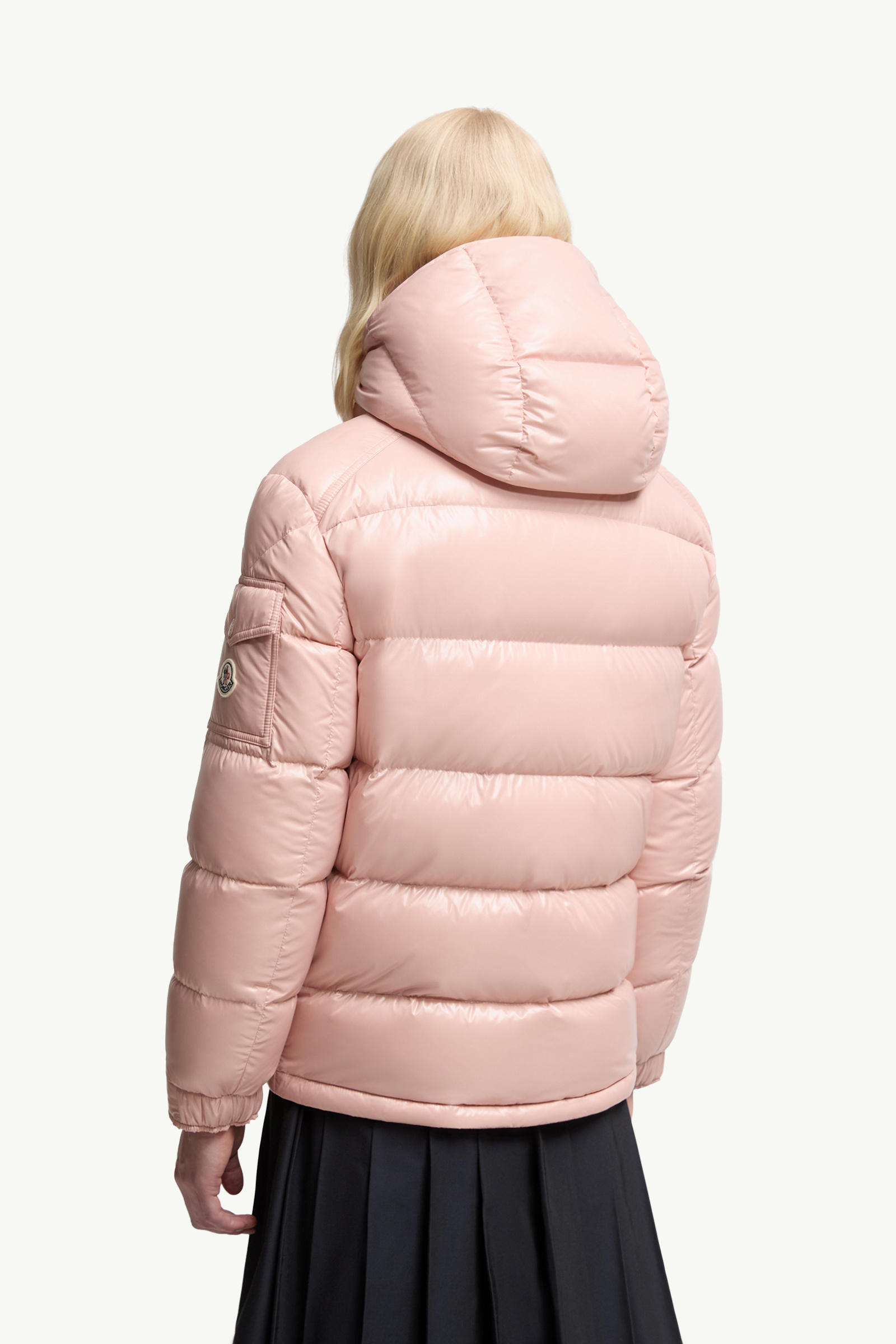 Maire 후드 쇼트 다운 재킷 여성 핑크 Moncler 4