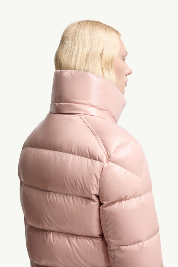 Maire Hooded Short Down Jacket Women Pink Moncler 5